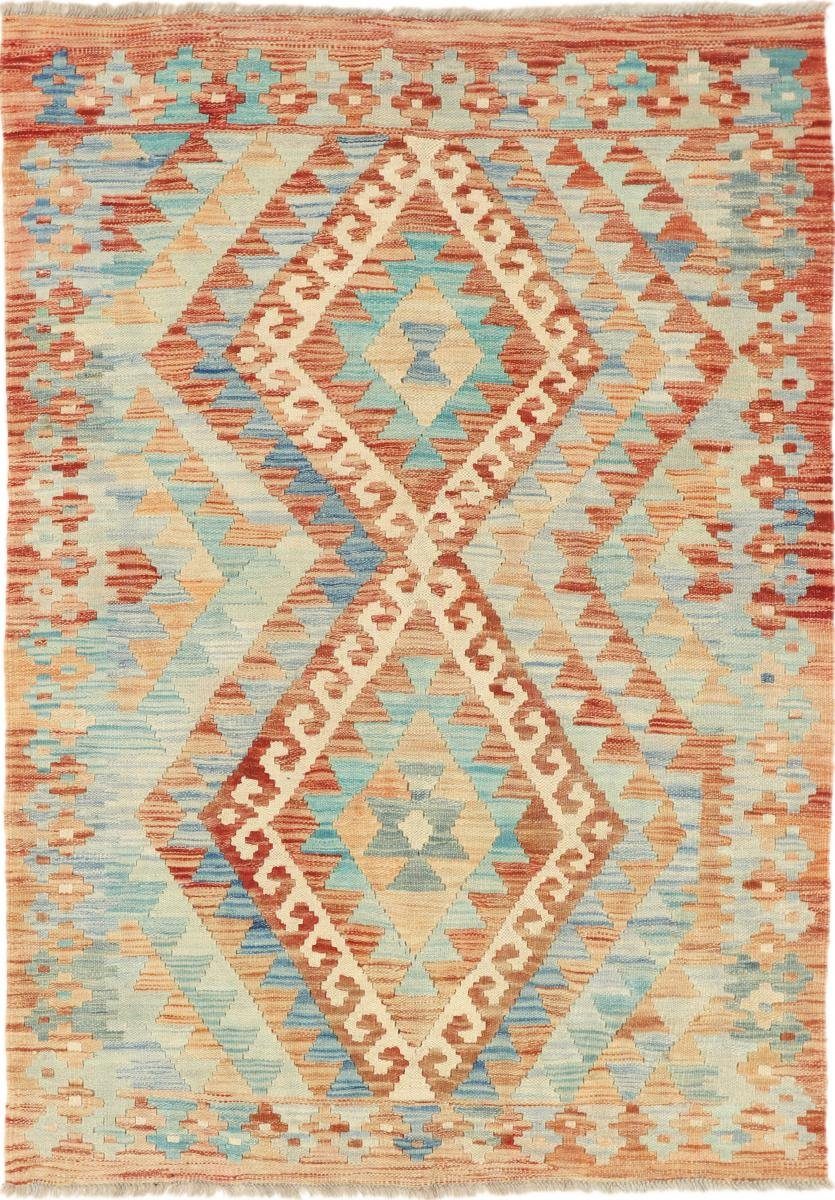 Orientteppich Kelim Afghan Heritage 107x148 Handgewebter Moderner Orientteppich, Nain Trading, rechteckig, Höhe: 3 mm