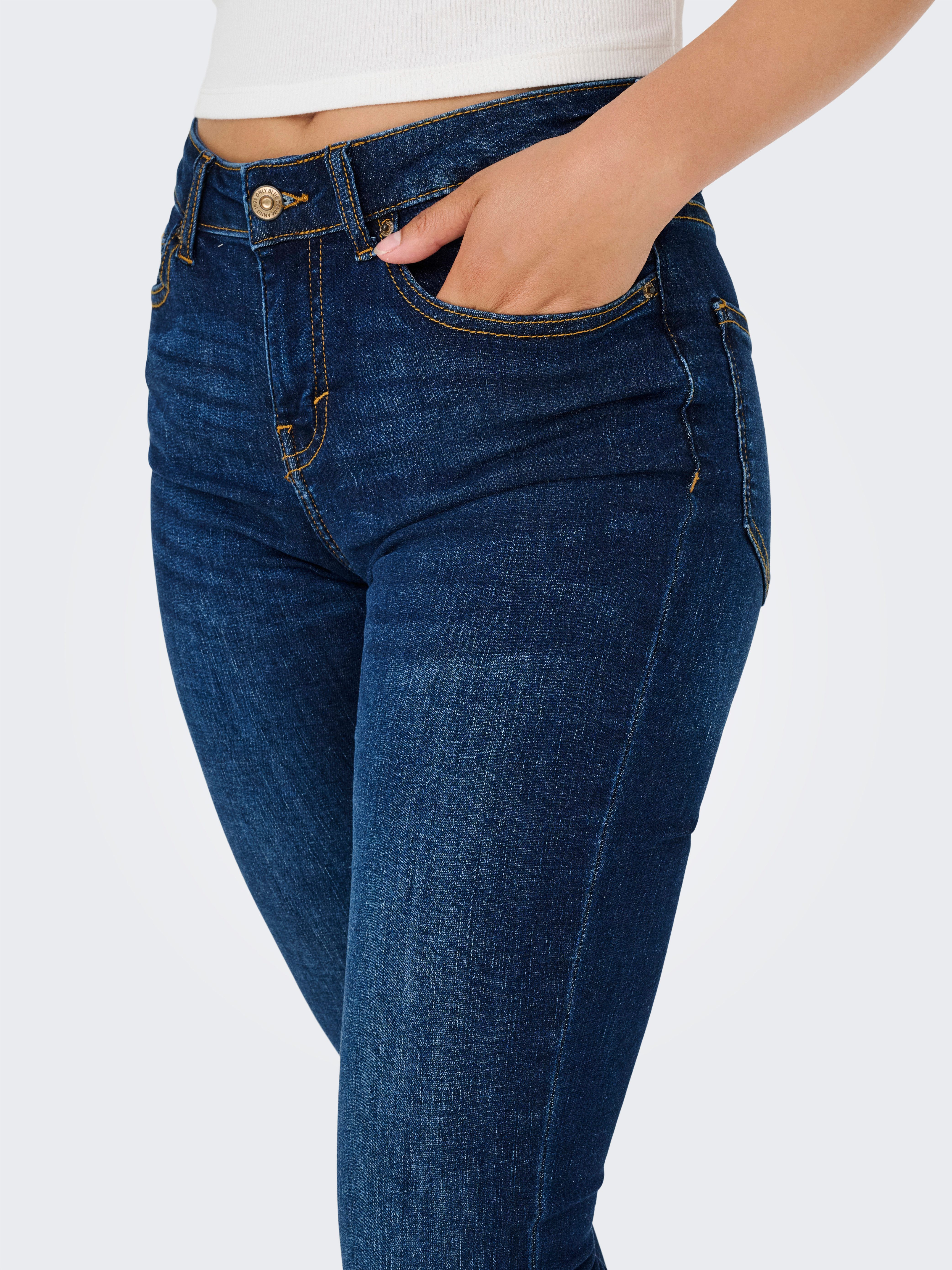 ONLY Skinny-fit-Jeans ONLAYA MIID WAIST SKINNY DNM BOX Baumwollmischung, skinny fit