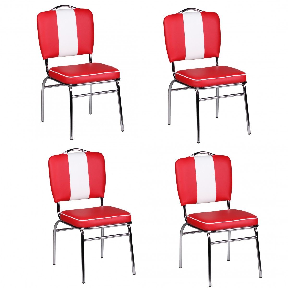FINEBUY Esszimmerstuhl SuVa2786_4 (4er Set American günstig online kaufen