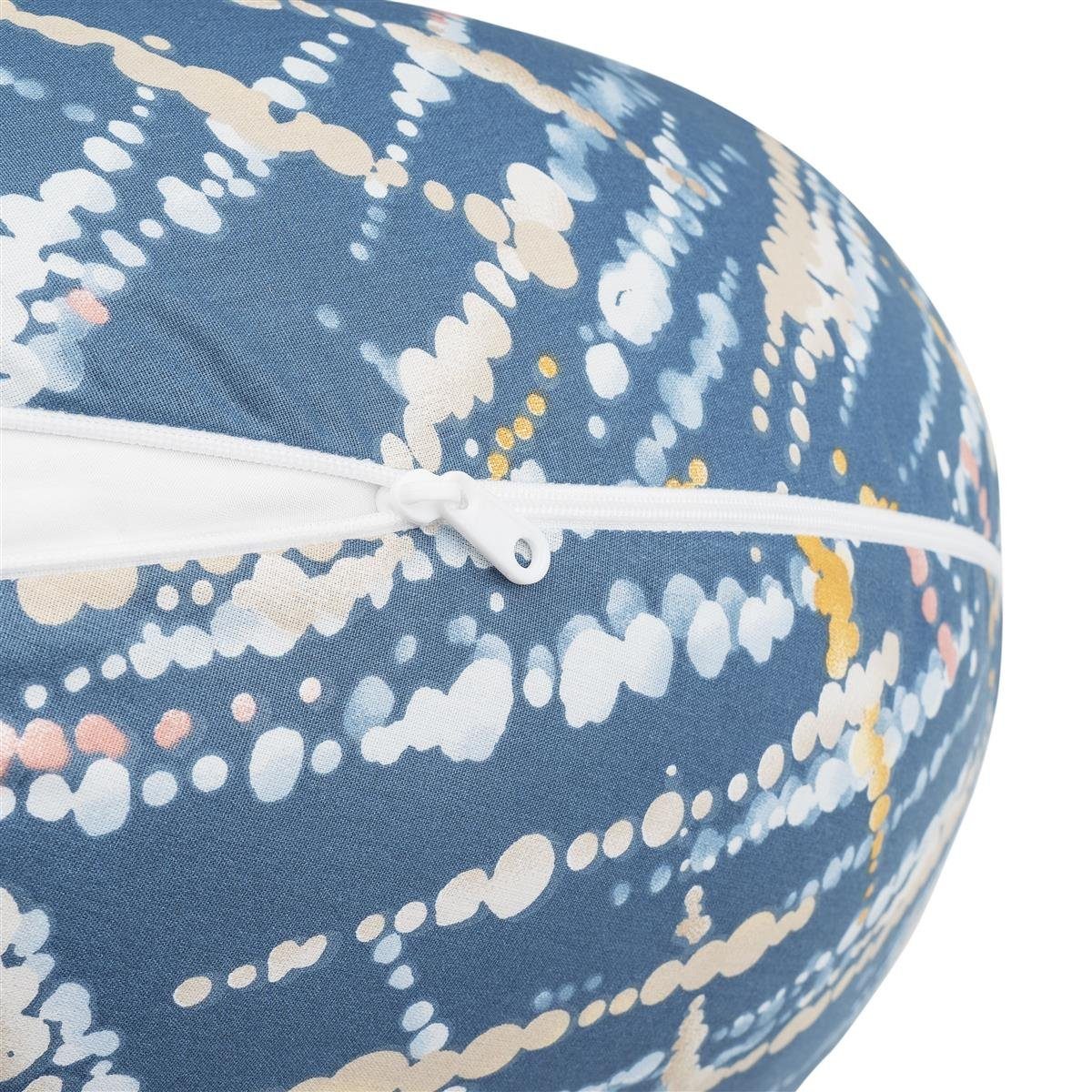 Baumwolle 100% Bezug, Design Mikroperlen, Seitenschläferkissen mit SEI EPS Schwangerschaftskissen mit Babynestchen Stillkissen Bezug