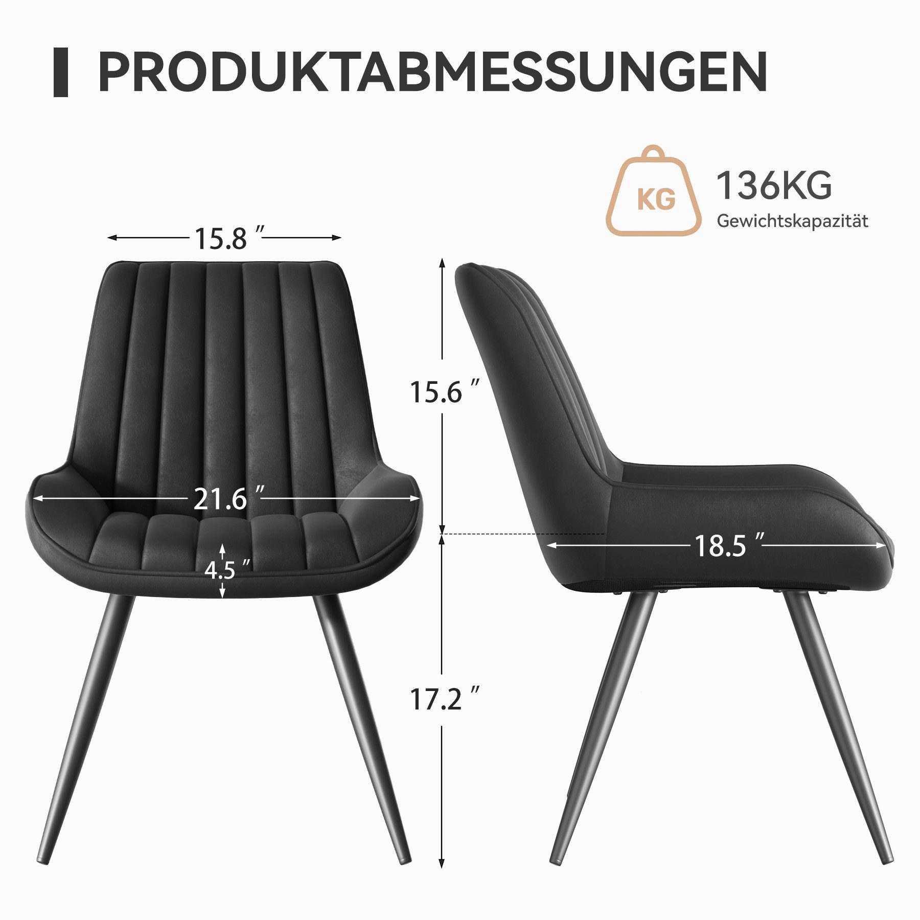 HawthyHome Esszimmerstuhl Stuhlset – 2er Set günstig online kaufen