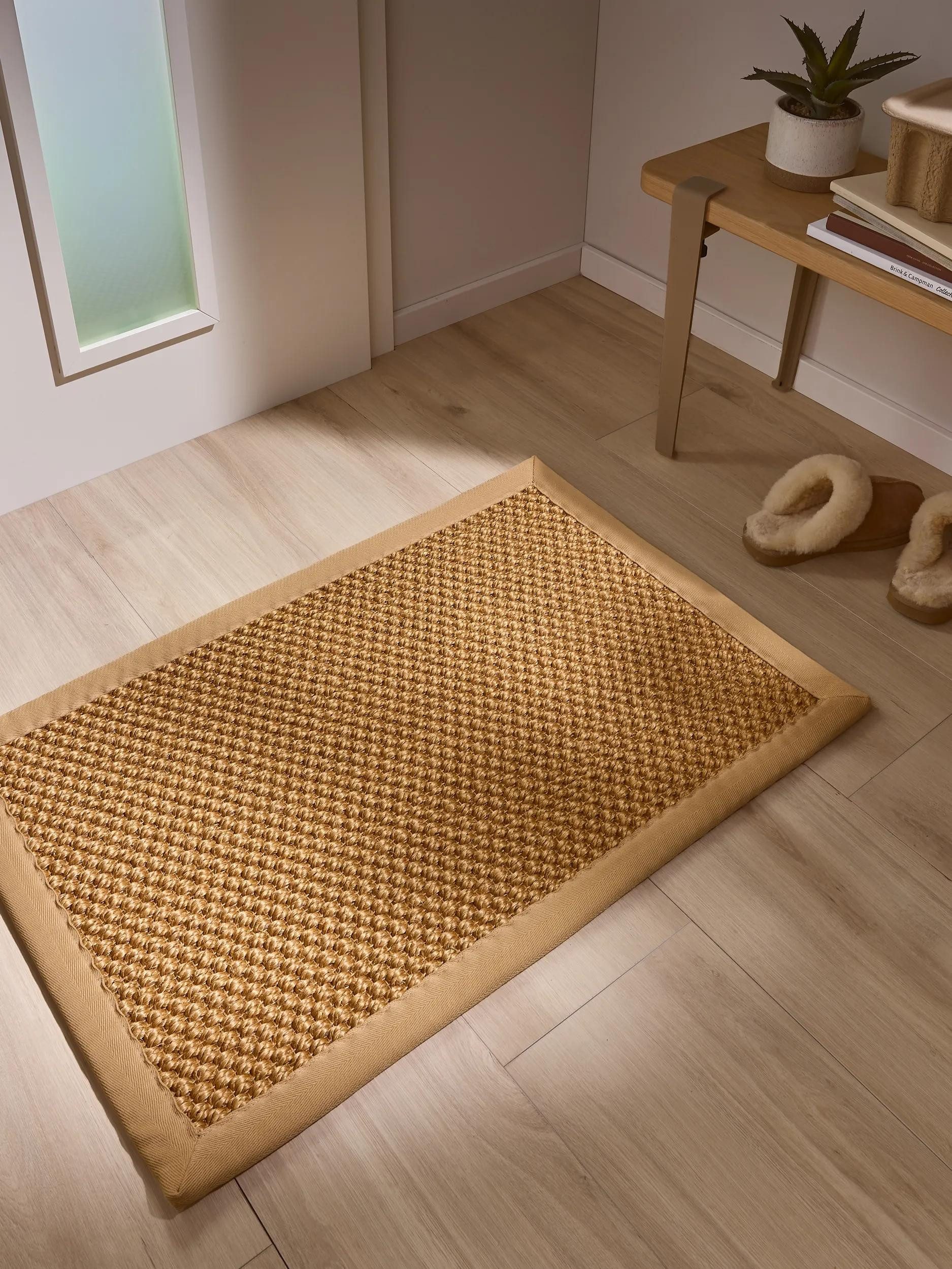 benuta Fußmatte Greta, rechteckig, Höhe: 5 mm, 100% Sisal Naturfaser, Teppich Wohnzimmer, Esszimmer, Schlafzimmer
