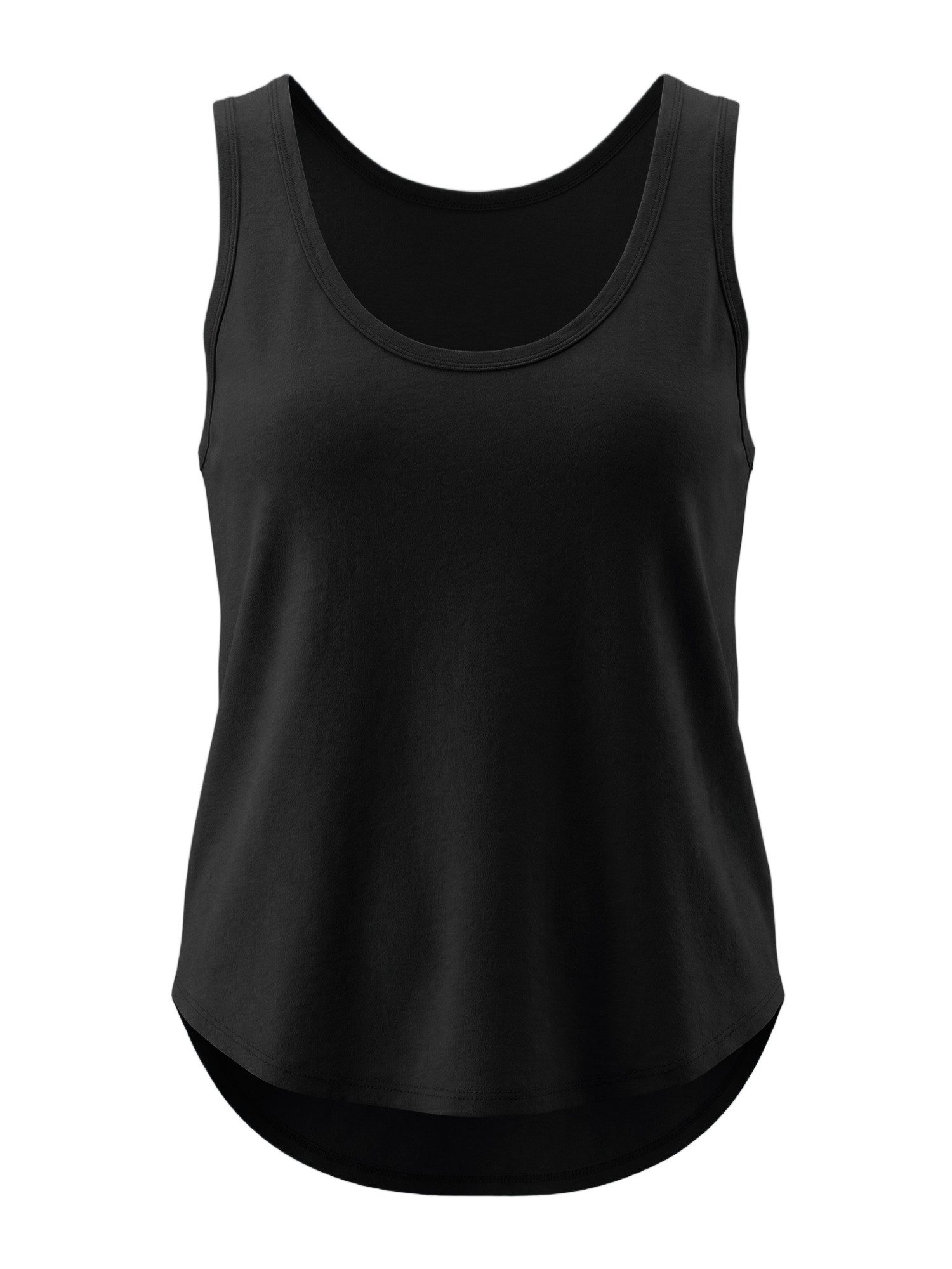 Imily Bela Tanktop Damen Loose ärmellos mit tiefem Rundhalsausschnitt Basic (Packung, 1-tlg., 1per-Pack) mit abgerundetem Saum in Unifarbe – Bild 5 von 5
