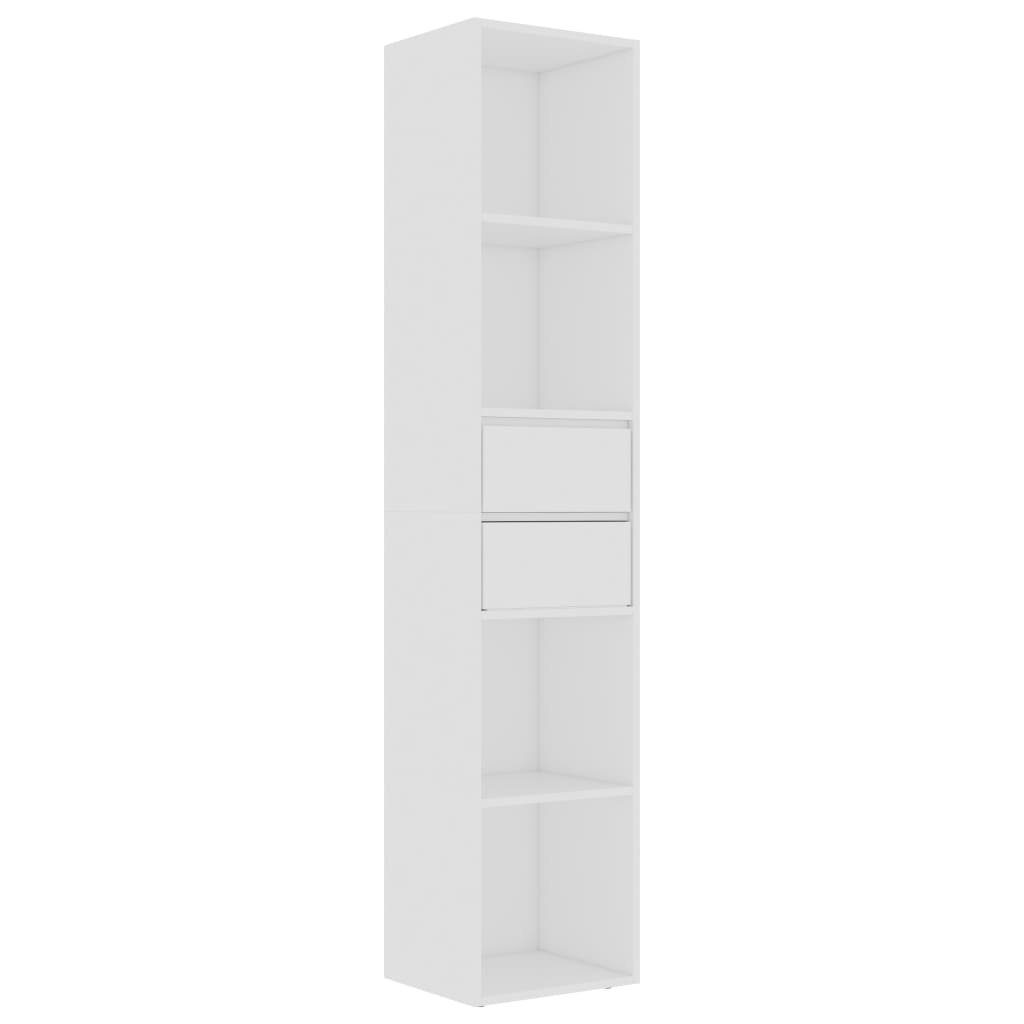 furnicato Bücherregal Weiß 36x30x171 cm Holzwerkstoff, günstig online kaufen