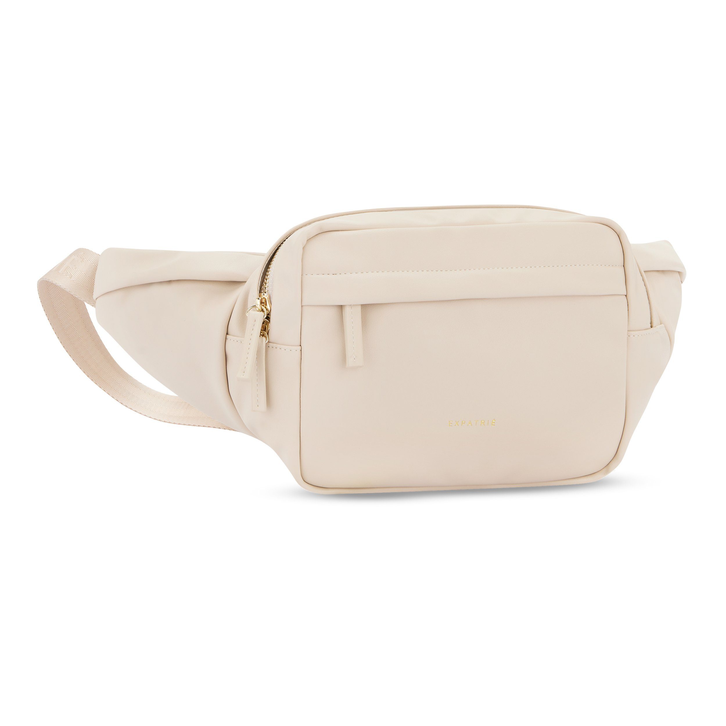 Expatrié Gürteltasche Justine Bauchtasche Damen Cross Body Bag, Hochwertiges Kunstleder, Wasserabweisend