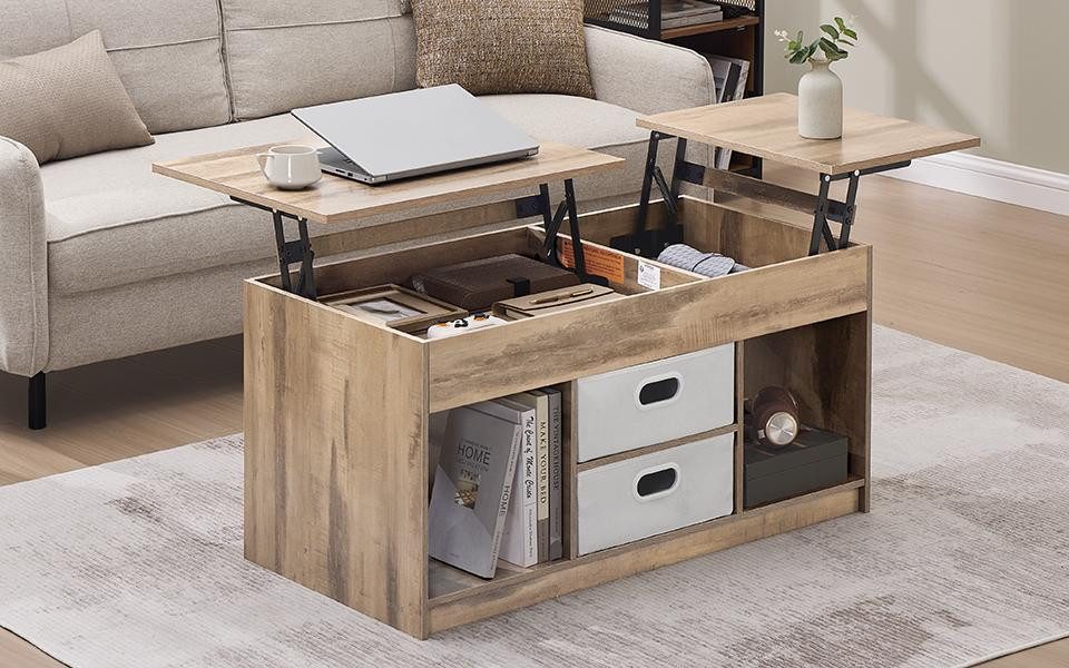 VASAGLE Couchtisch, Wohnzimmertisch, multifunktionaler Esstisch, viel günstig online kaufen