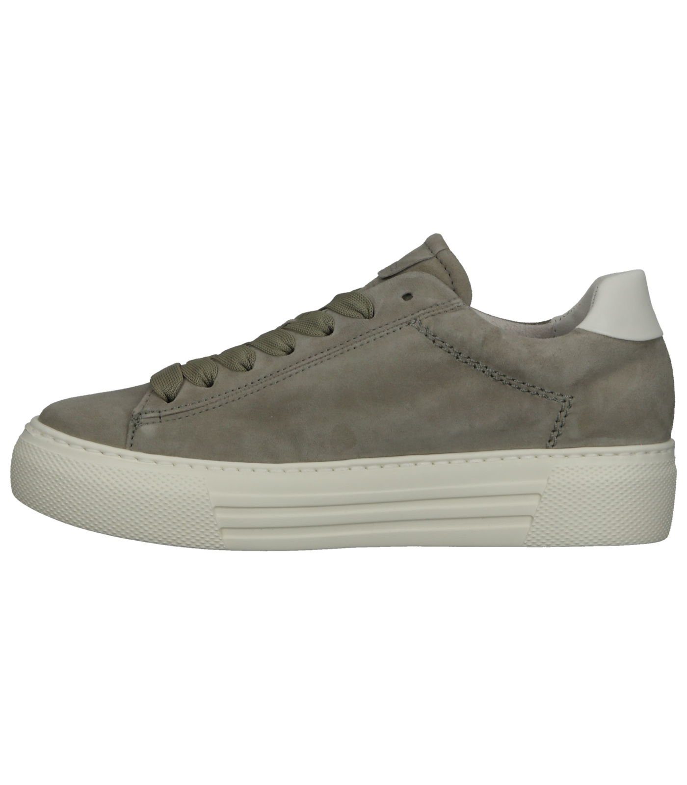 Sneaker Khaki Veloursleder/Textil Gabor Sneaker