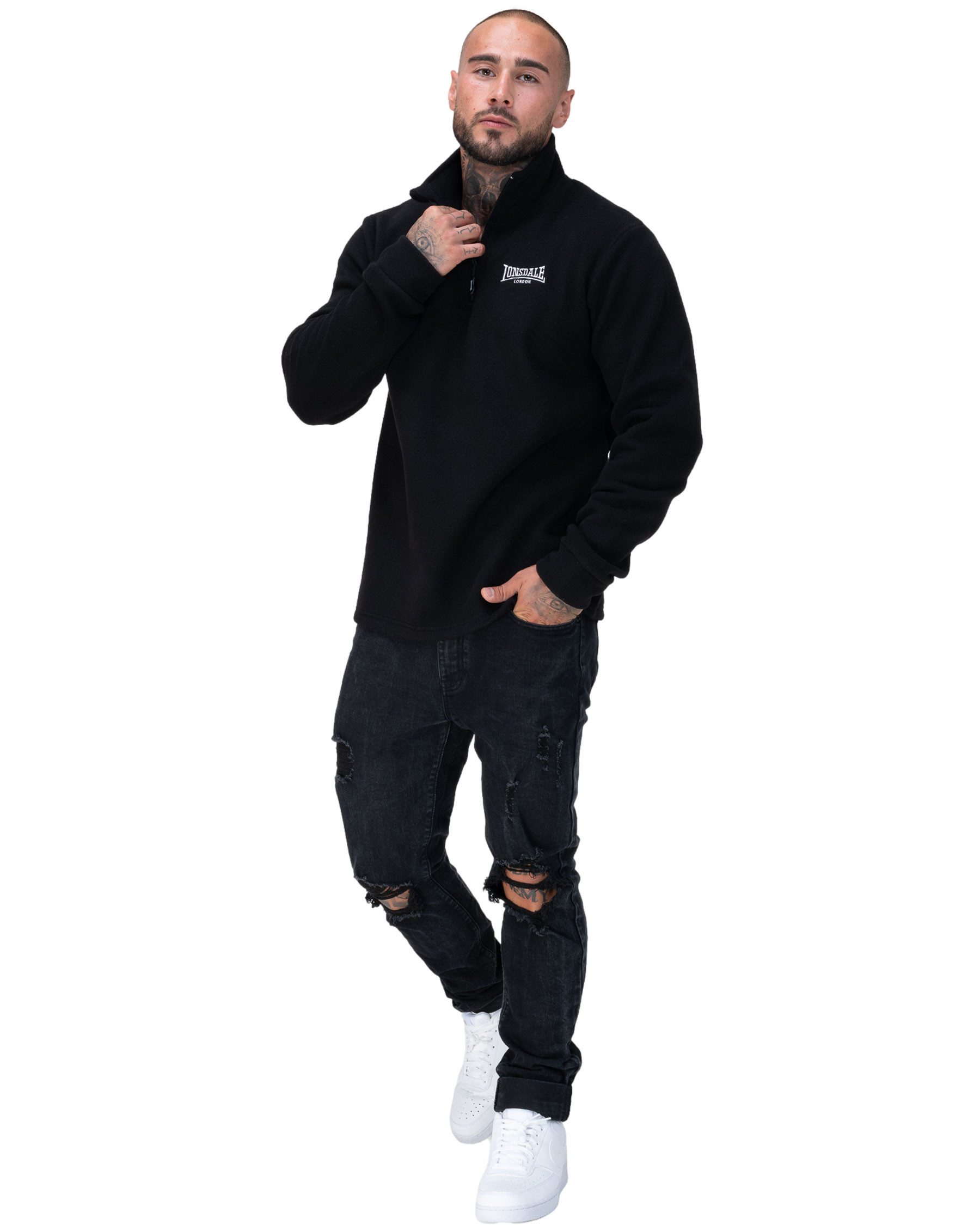 Lonsdale Sweatshirt Lonsdale Sweatshirt Lostock (Packung, 1er-Pack) logostickerei