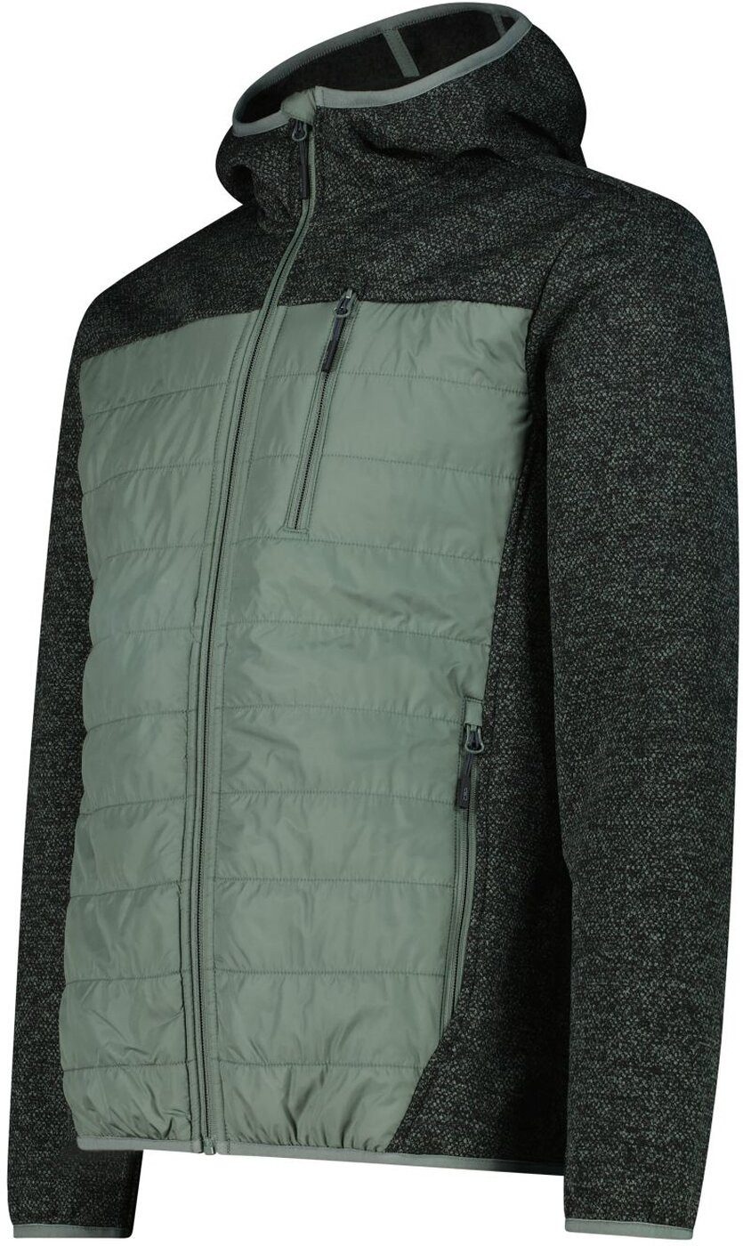 CMP Longsleeve MAN JACKET HYBRID FIX HOOD MUSK MEL.