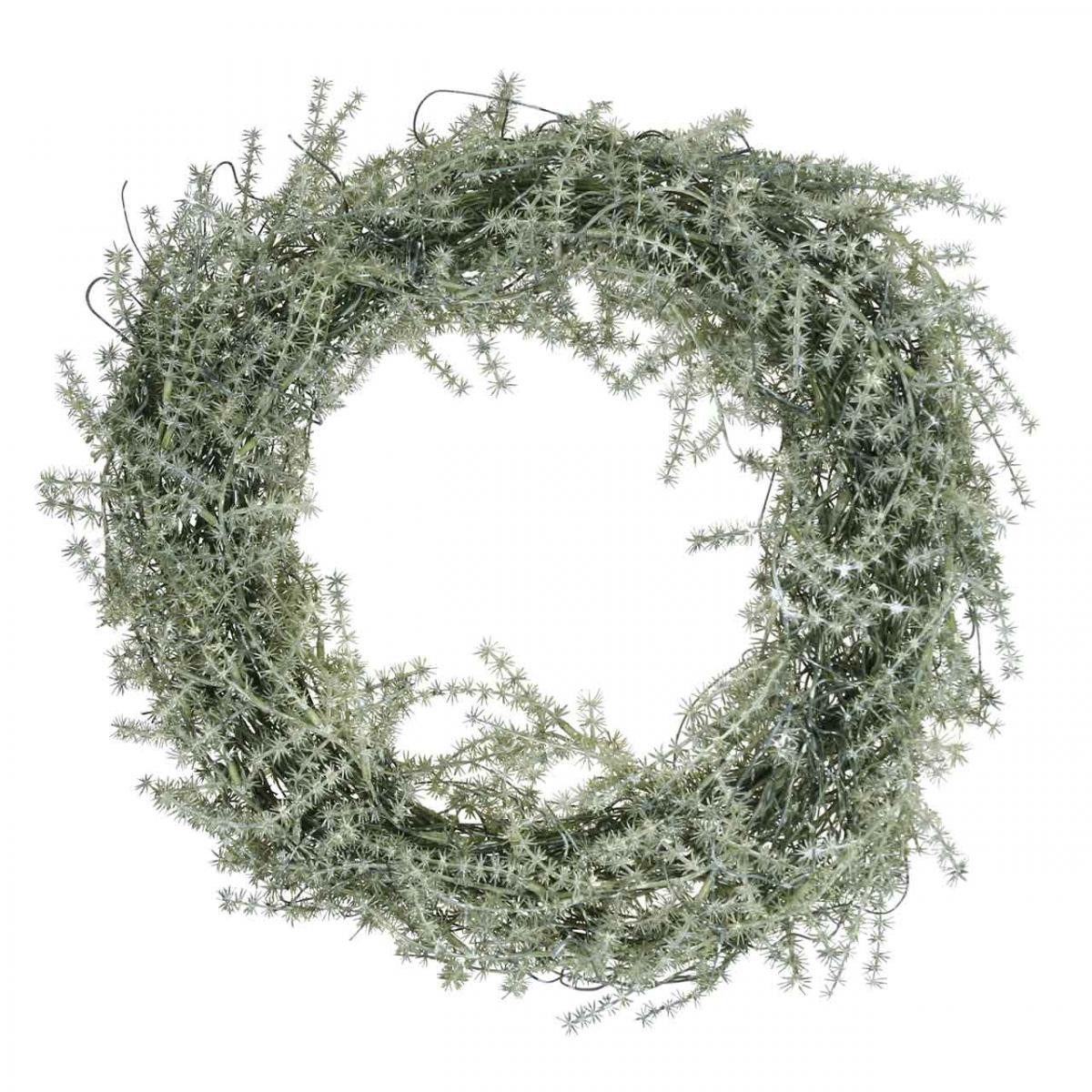 Florists Products Dekokranz Dekokranz Lärche Ø32cm künstlich Nadelkranz beschneit Weiß