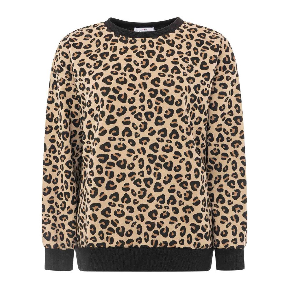 Sweatshirt Zwillingsherz Sweatshirt Rundhals Black Leo