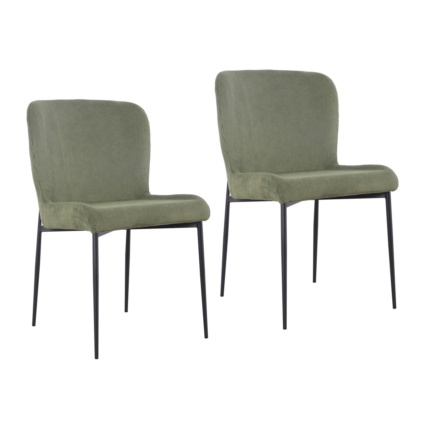 SVITA Esszimmerstuhl FREDDIE (2er-Set), 2er-Set, Cordbezug, Essstuhl, Stahl günstig online kaufen