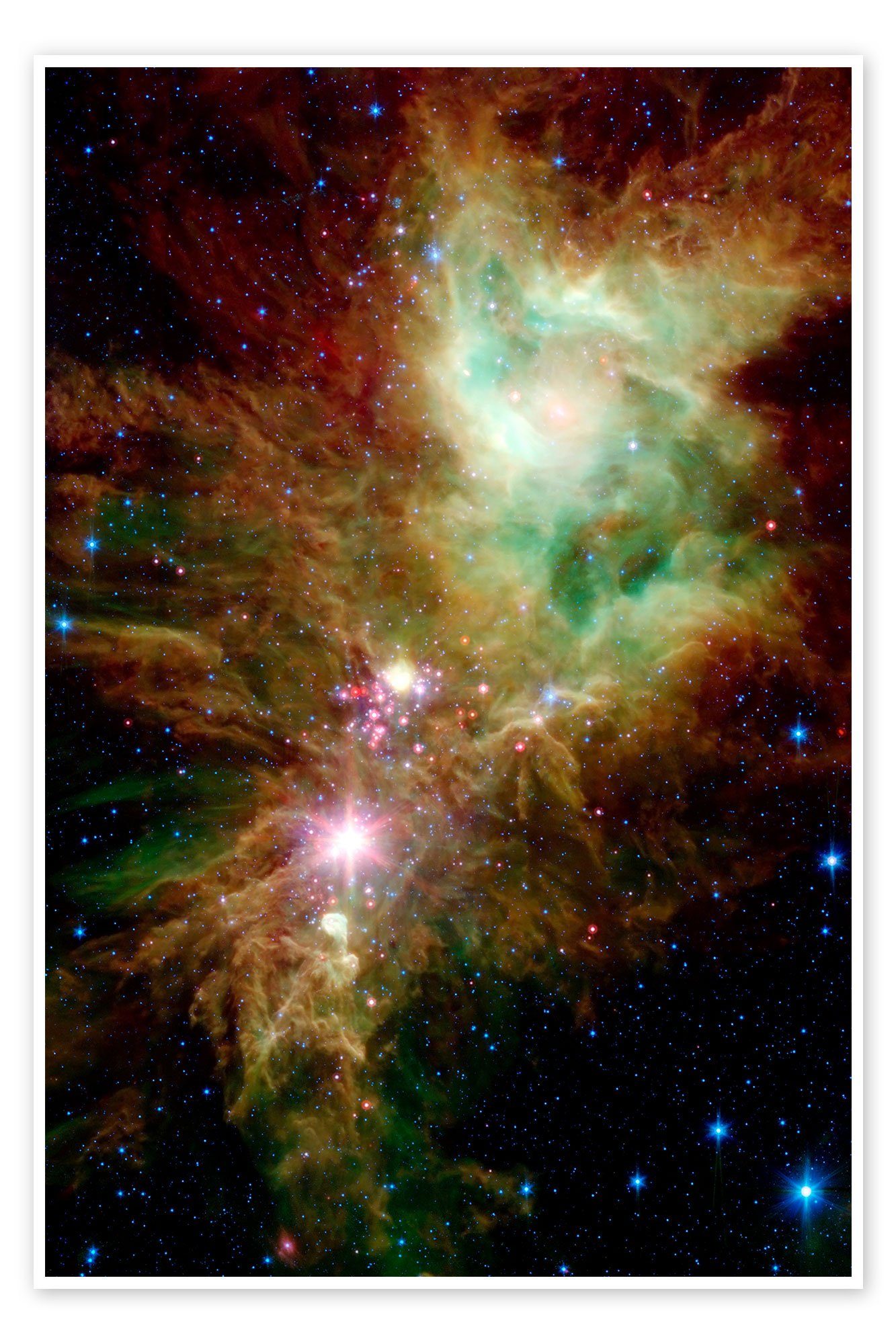 Posterlounge Poster NASA, Neugeborene Sterne, Fotografie