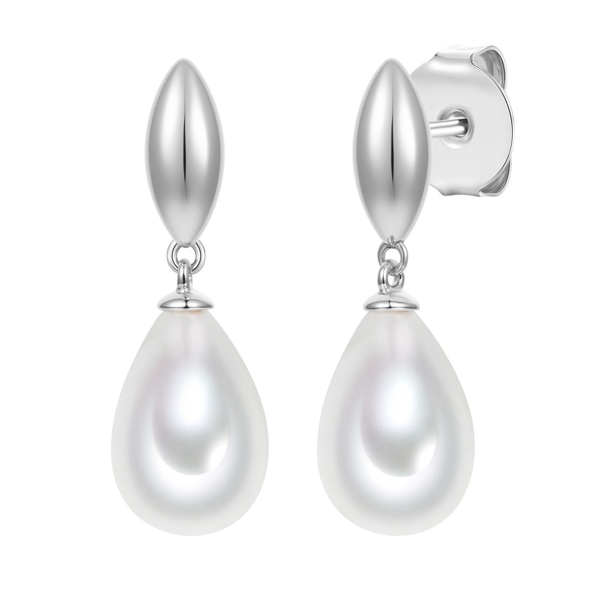 Lulu & Jane Perlenohrringe silber