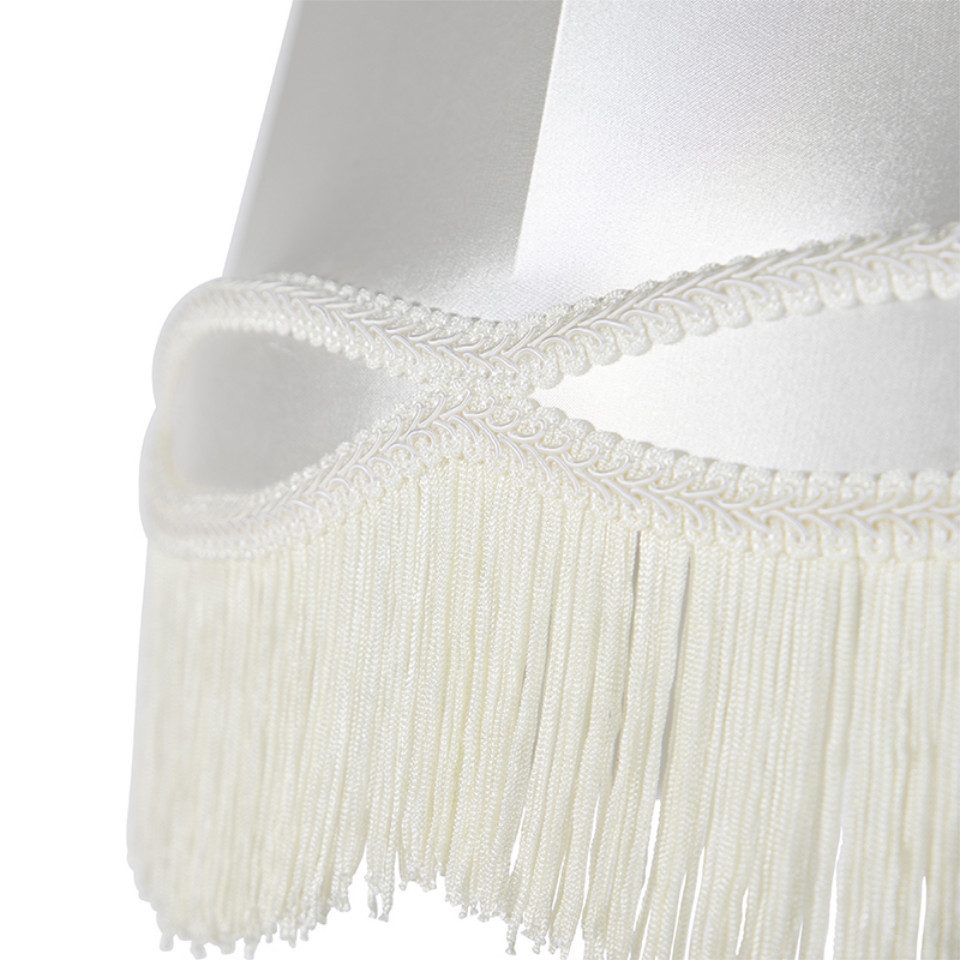 Qazqa Lampenschirm Granny, QAZQA Lampenschirm, Crème, Textil, Retro