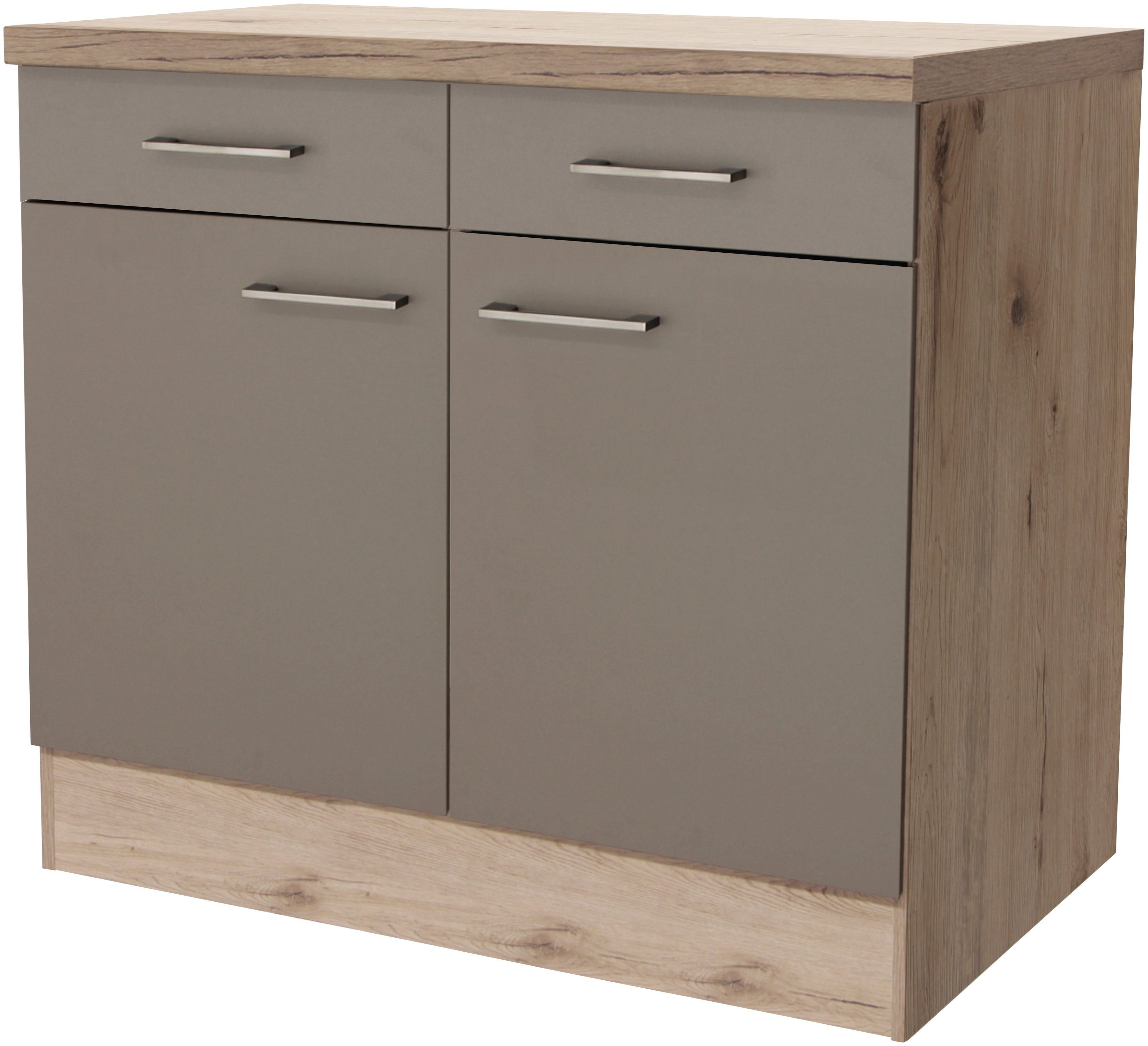 60 86 für x Unterschrank cm, Stauraum Riva Flex-Well x H T) 100 (B x x viel