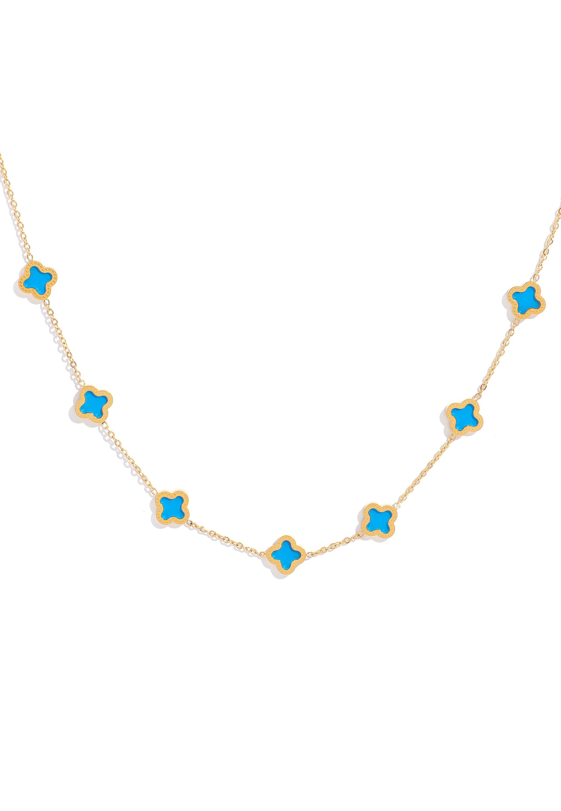 GOLDKLEIN Edelstahlkette Blume Schmuck Gold Halskette Anhänger, Angebot - Damen Herren mit Schmuckbox - Sale bis 31.10.2026 – Bild 3 von 3
