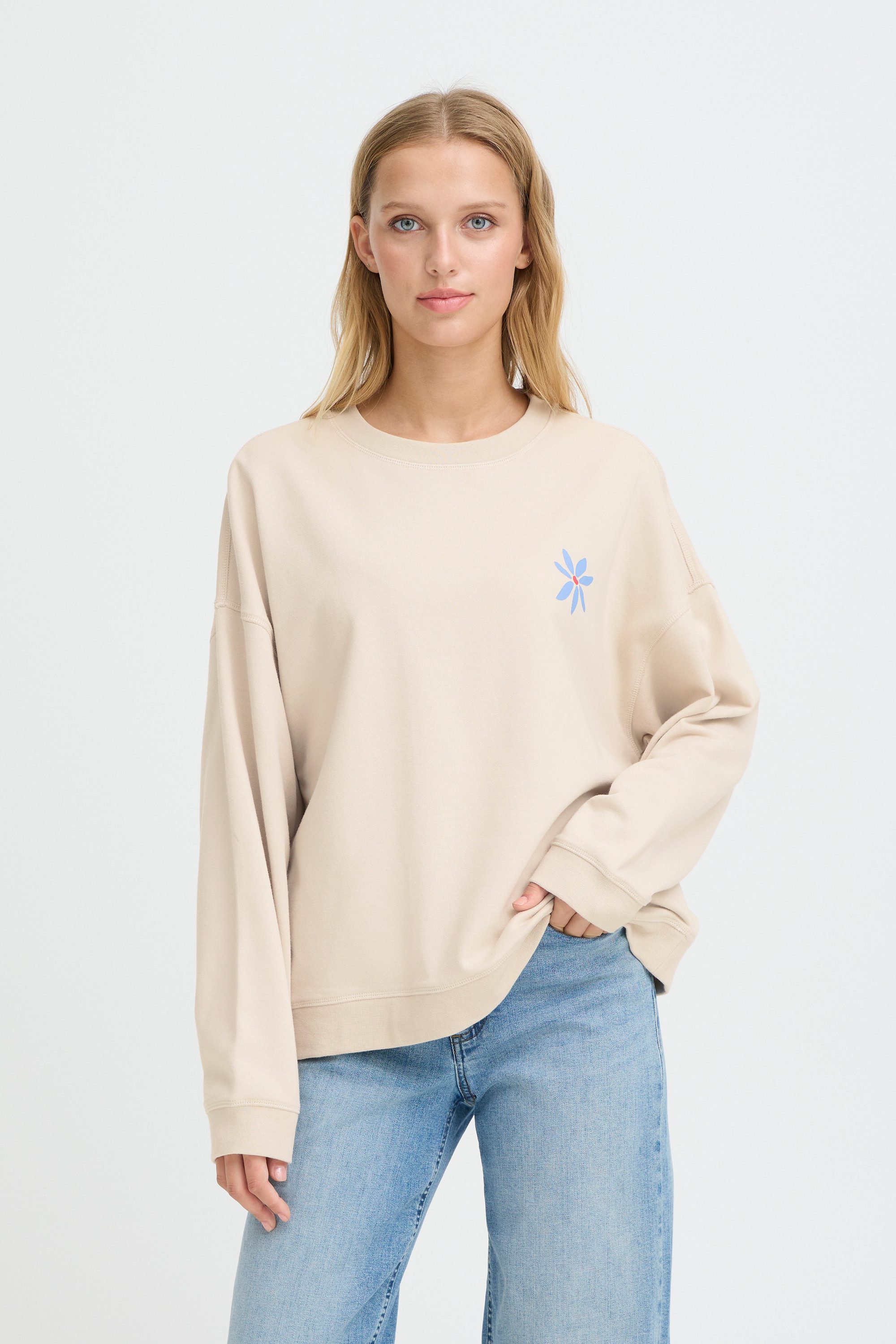 Ichi Fleecepullover Sweatshirt IHBAUMA