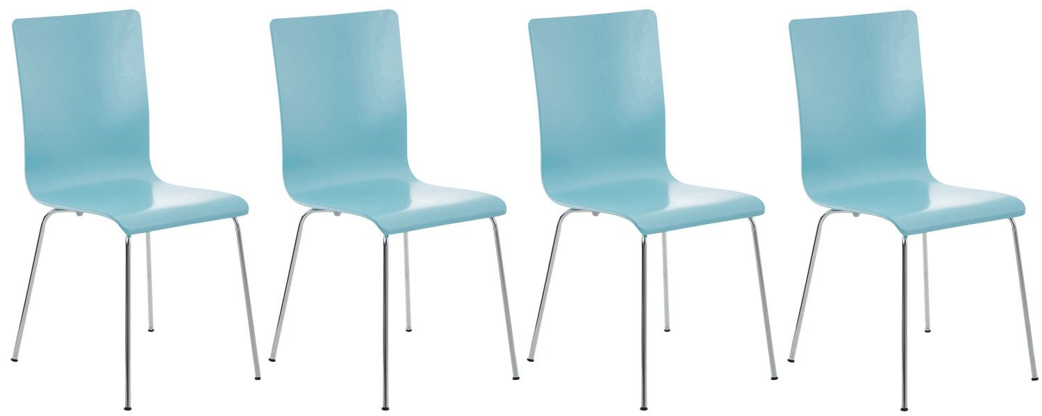 furnicato Besucherstuhl Pepe 87x43x47 cm hellblau (1 St)