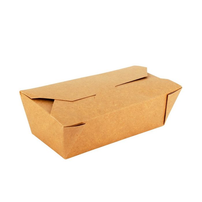 wisefood Lunchbox Lunchbox Take Away Box Snackbox kompostierbar - Papier (75-tlg)