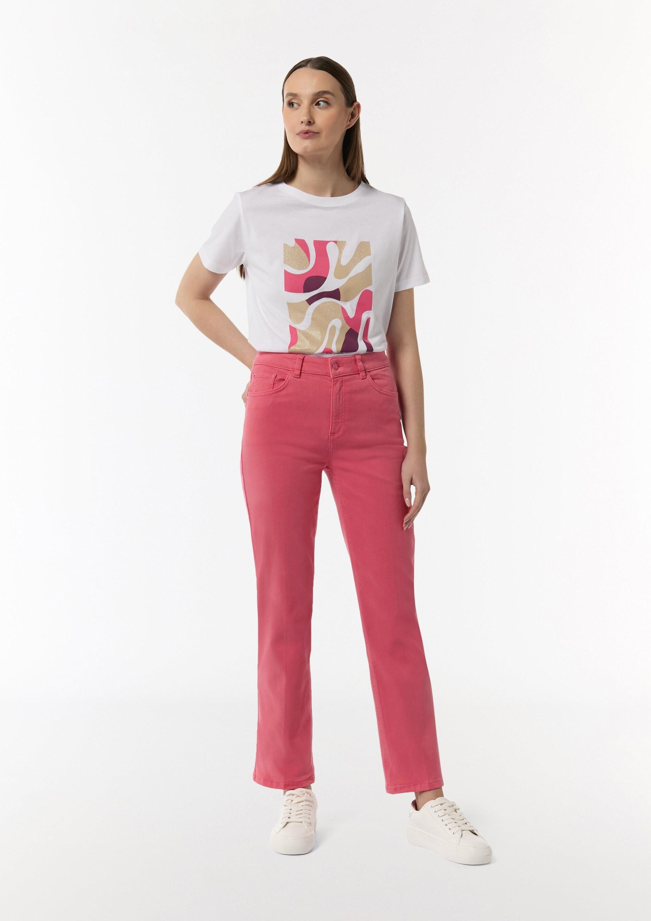 comma Chinos Hose Slim: Hose mit Flared Leg günstig online kaufen