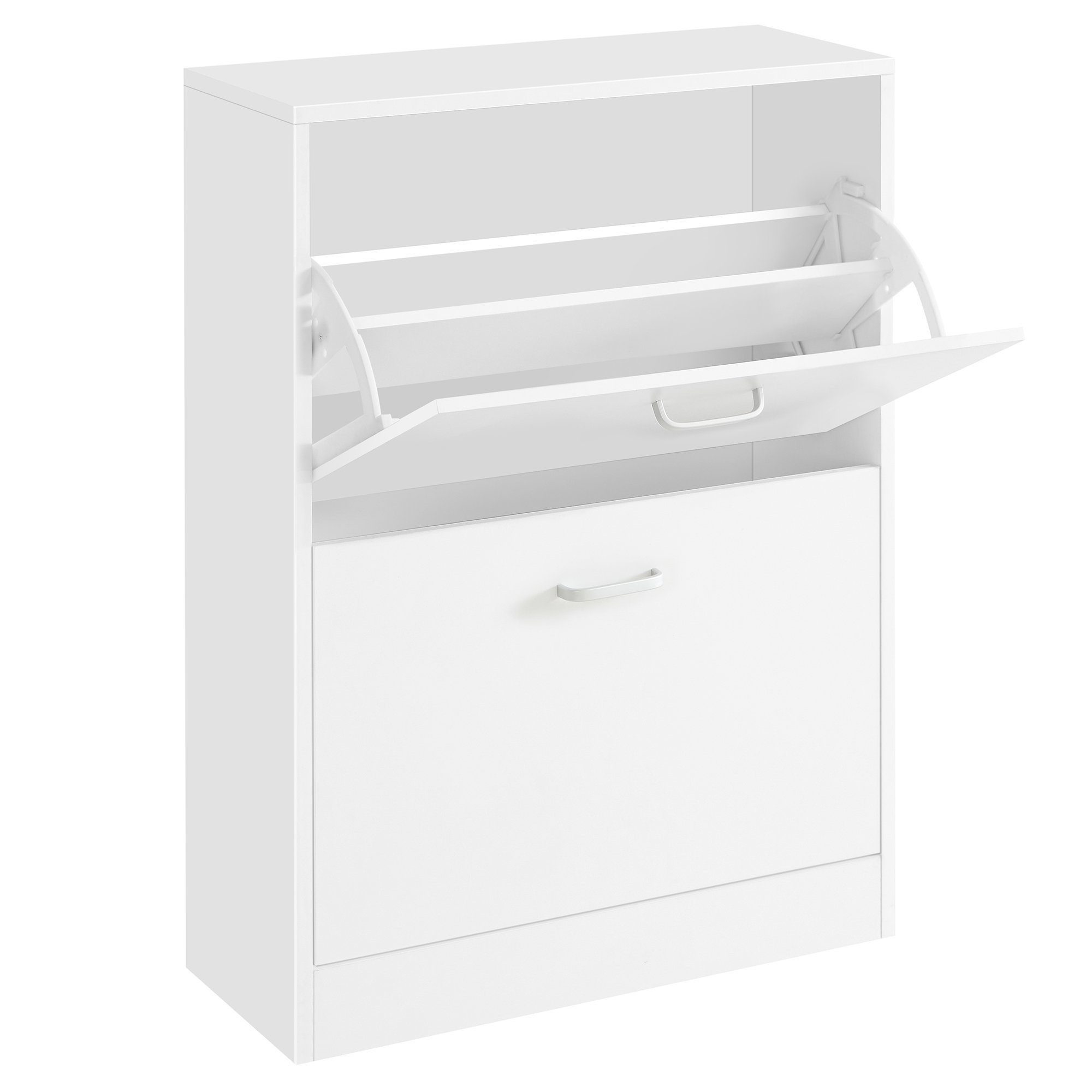 VASAGLE Schuhschrank Schuhregal mit Klappen, Schuhkipper, Trennwände perfek günstig online kaufen