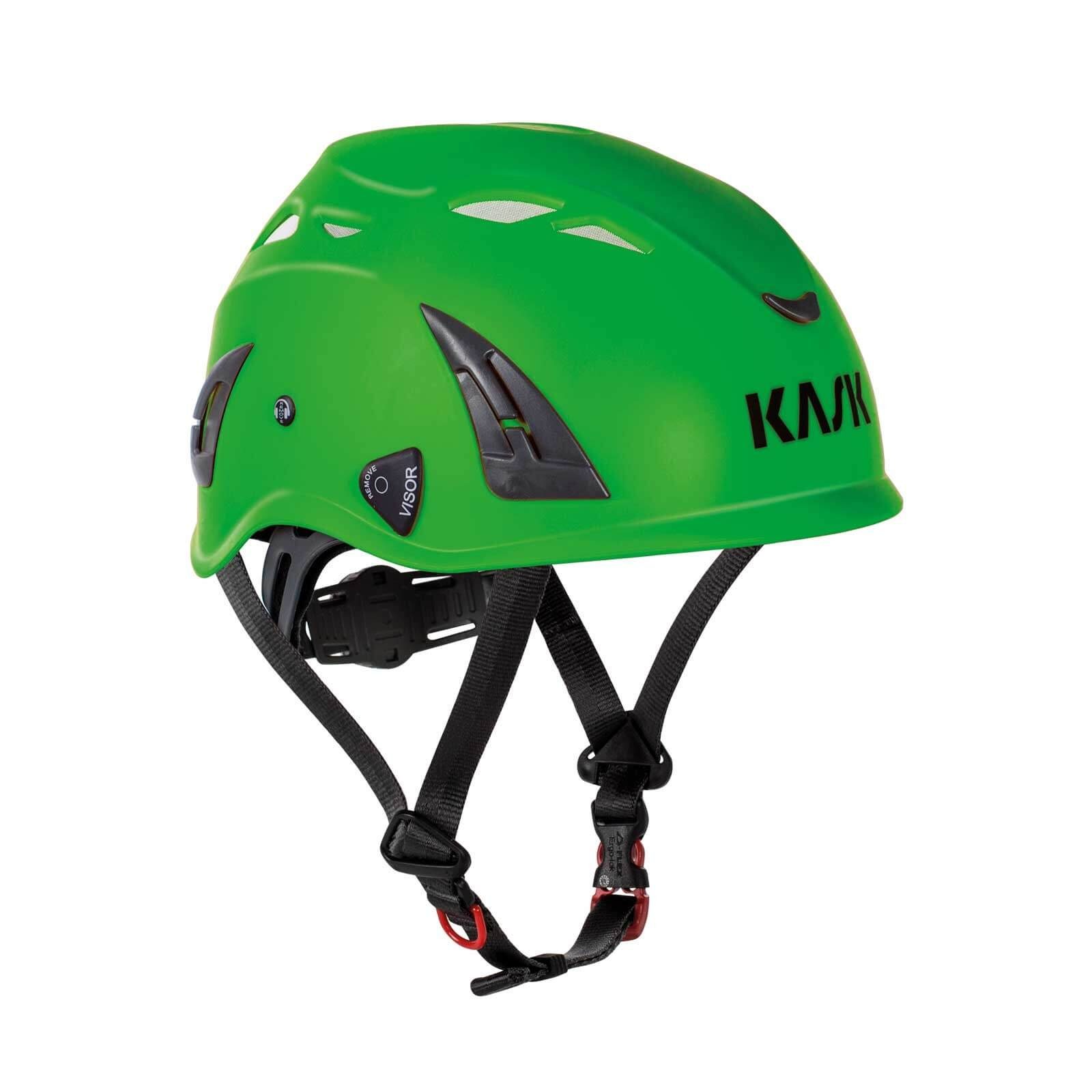 Kask Schutzhelm Industriekletterhelm Plasma AQ - Arbeitsschutzhelm, Drehrad hellgrün | Kopfschutz