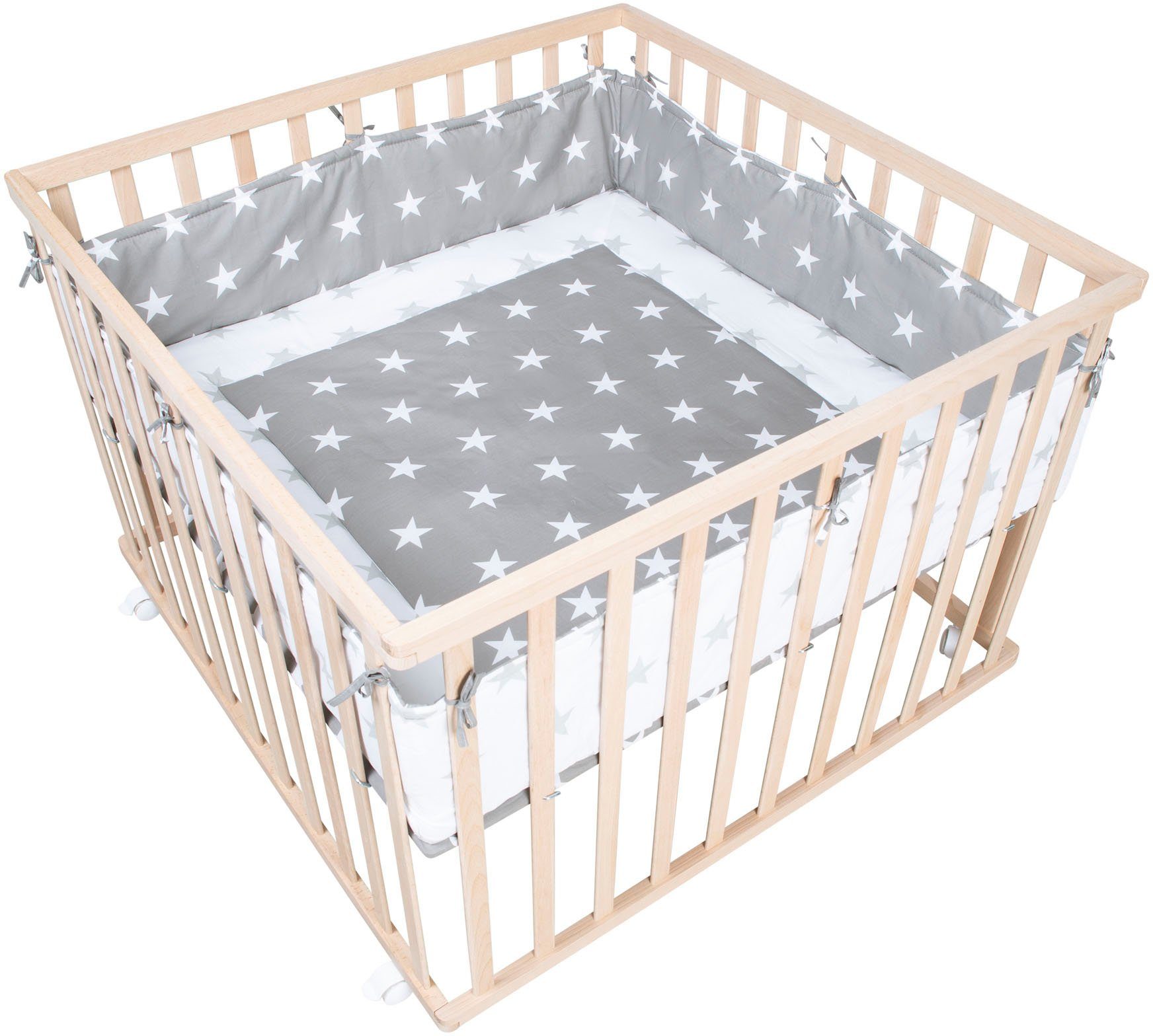 Laufgitter Little Stars, 100x100 cm, natur