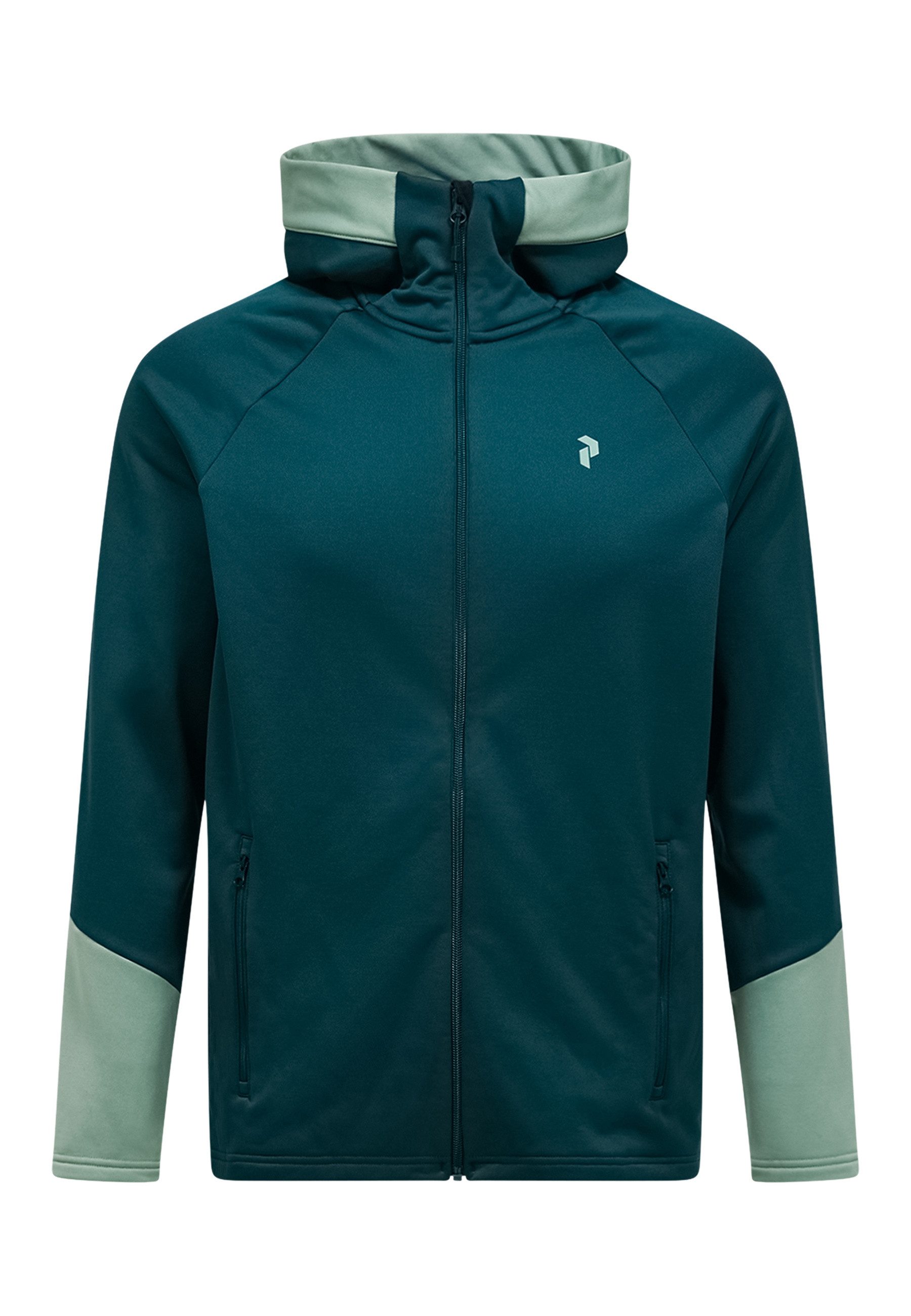 Peak Performance Fleecejacke M Rider Essentials Midlayer Zip Hood mit sportivem Design