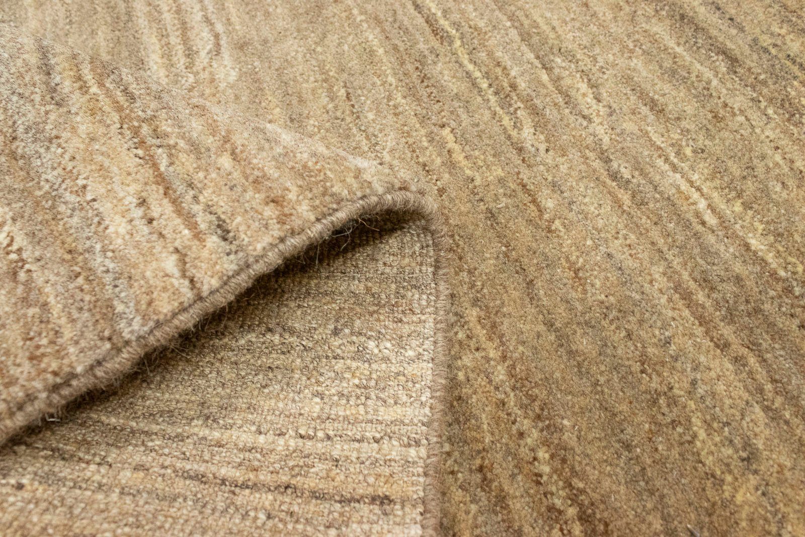Wollteppich Gabbeh Teppich 18 mm, Höhe: naturweiß, handgeknüpft handgeknüpft rechteckig, morgenland