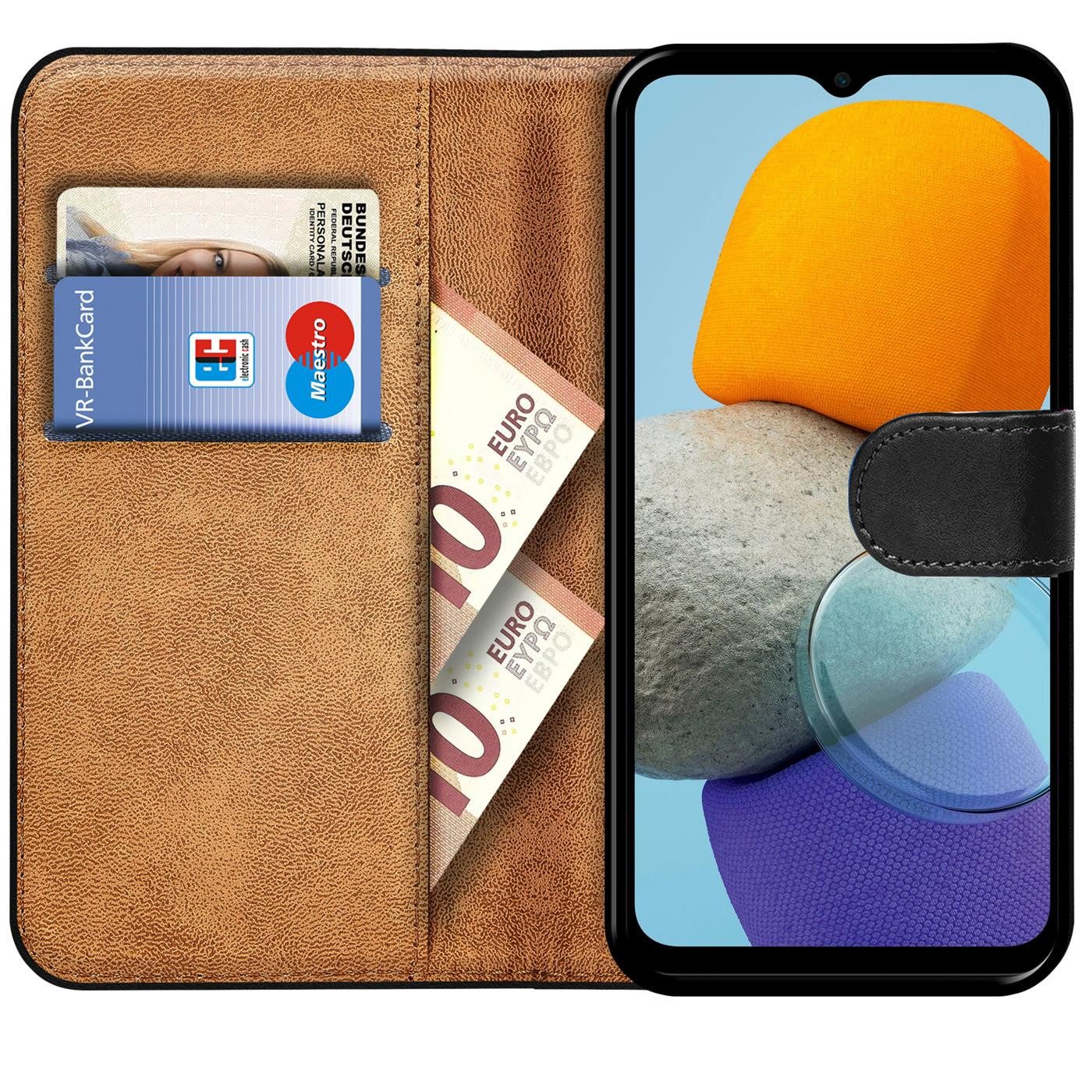 CoolGadget Handyhülle Wallet Klapp Tasche Book Case für Samsung Galaxy M33 5G 6,6 Zoll, Hülle Klapphülle Flip Cover Etui Schutzhülle