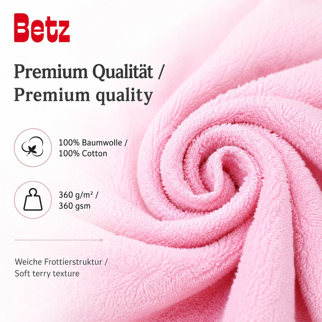 Betz Handtücher 12-TLG. Handtuch-Set Palermo, 100% Baumwolle (Set, 12-St) – Bild 4 von 5