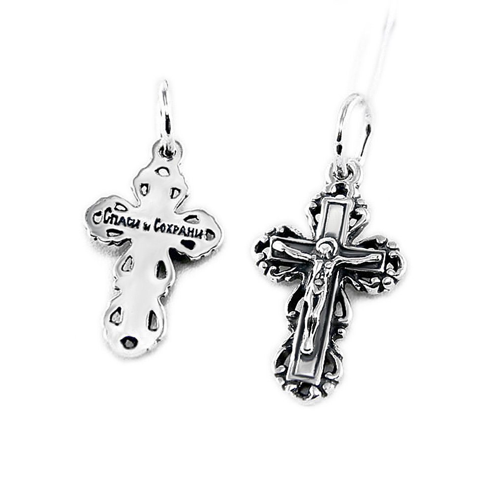 NKlaus Kreuzanhänger Kettenanhänger Jesus Kreuz 925 Silber Orthodoxe An günstig online kaufen