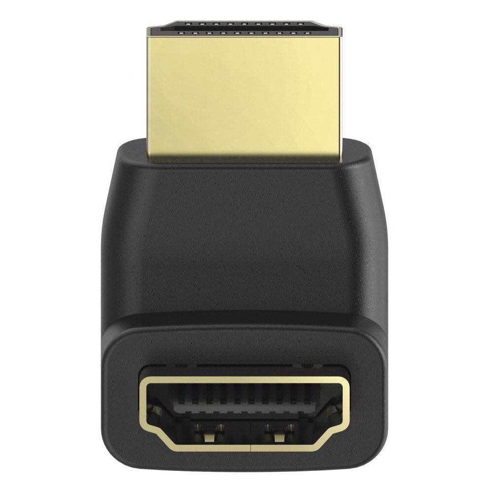 Hama Hama HDMI-Winkeladapter 90° schwarz für optimale Platz. Video-Adapter Stecker>Kupplung zu Kupplung