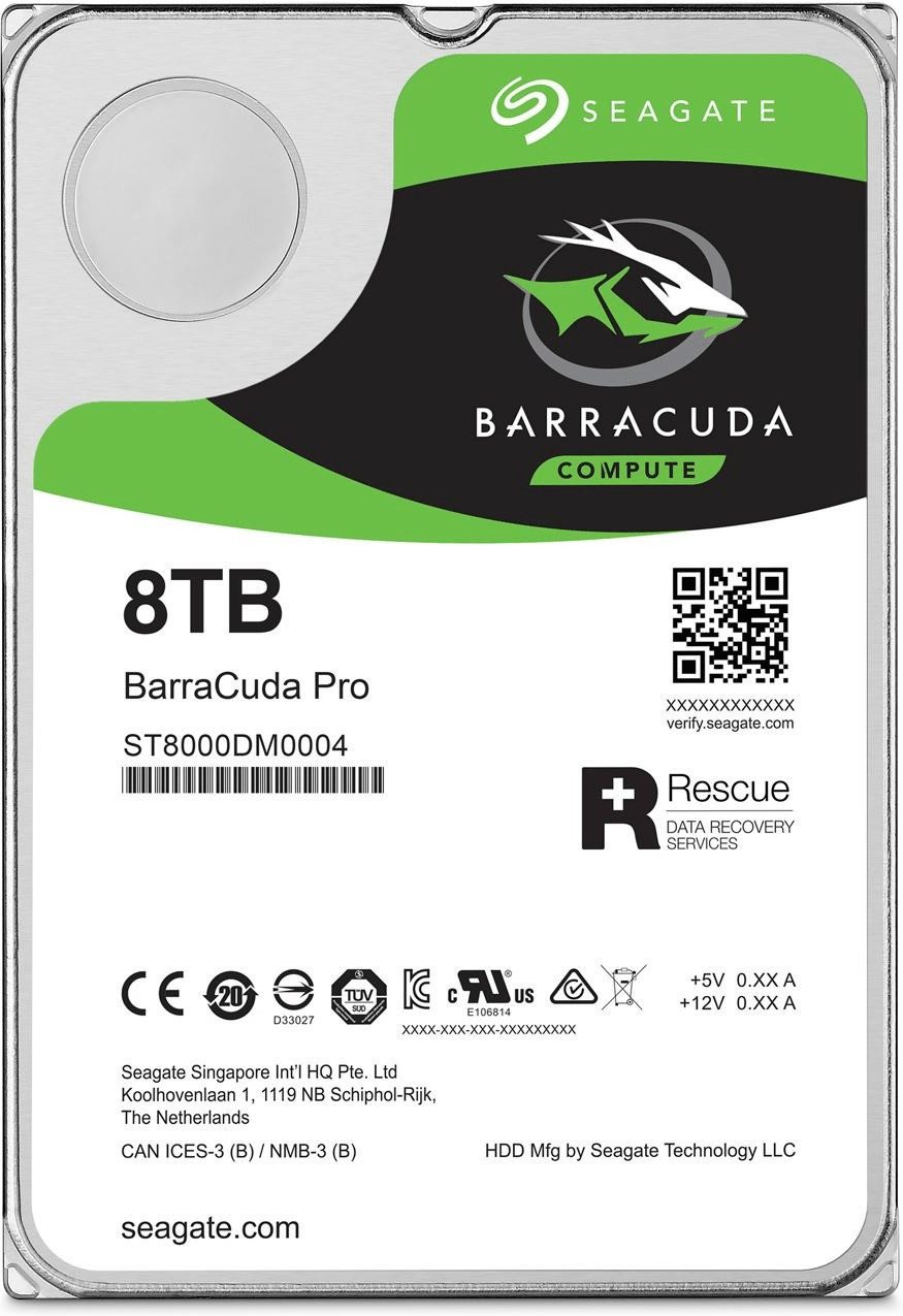 Seagate Barracuda Pro 8TB ST8000DM0004 3,5 Zoll HDD SATA3 interne HDD-Festplatte