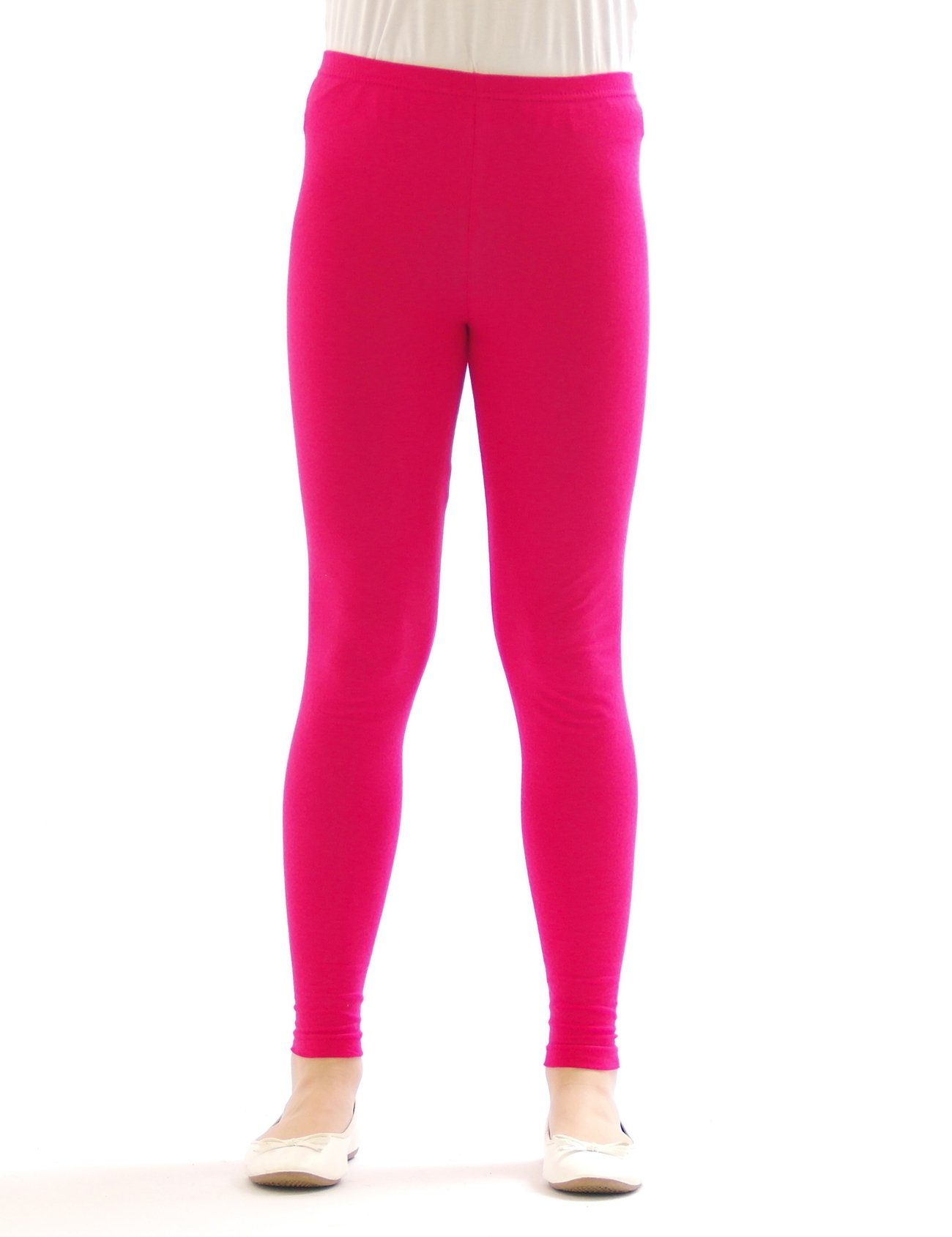SYS Leggings Kinder Mädchen Leggings Hose lang blickdicht aus Baumwolle