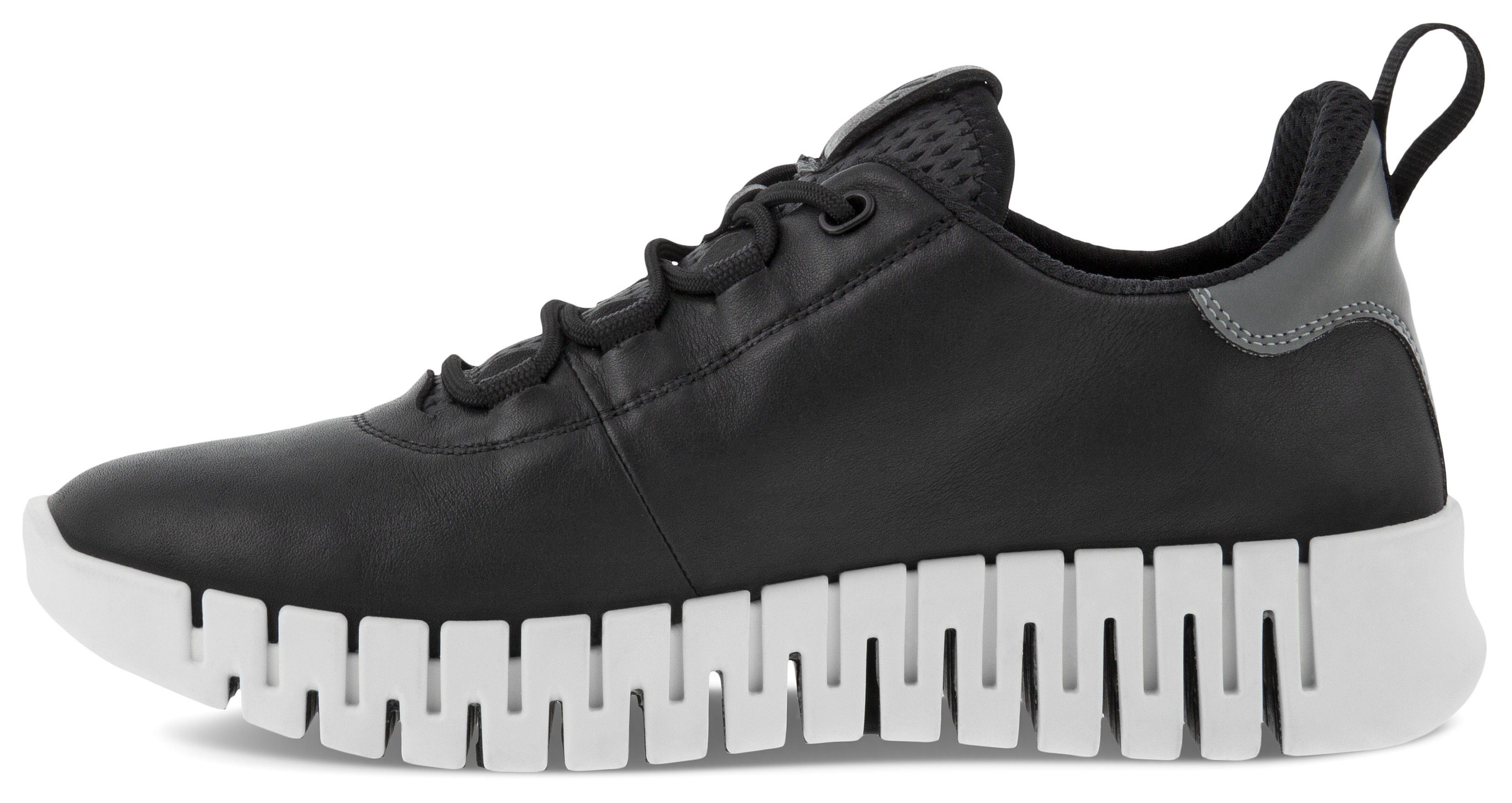 Ecco GRUUV Fluidform Sneaker W Sohle Slip-On mit schwarz ergonomischer