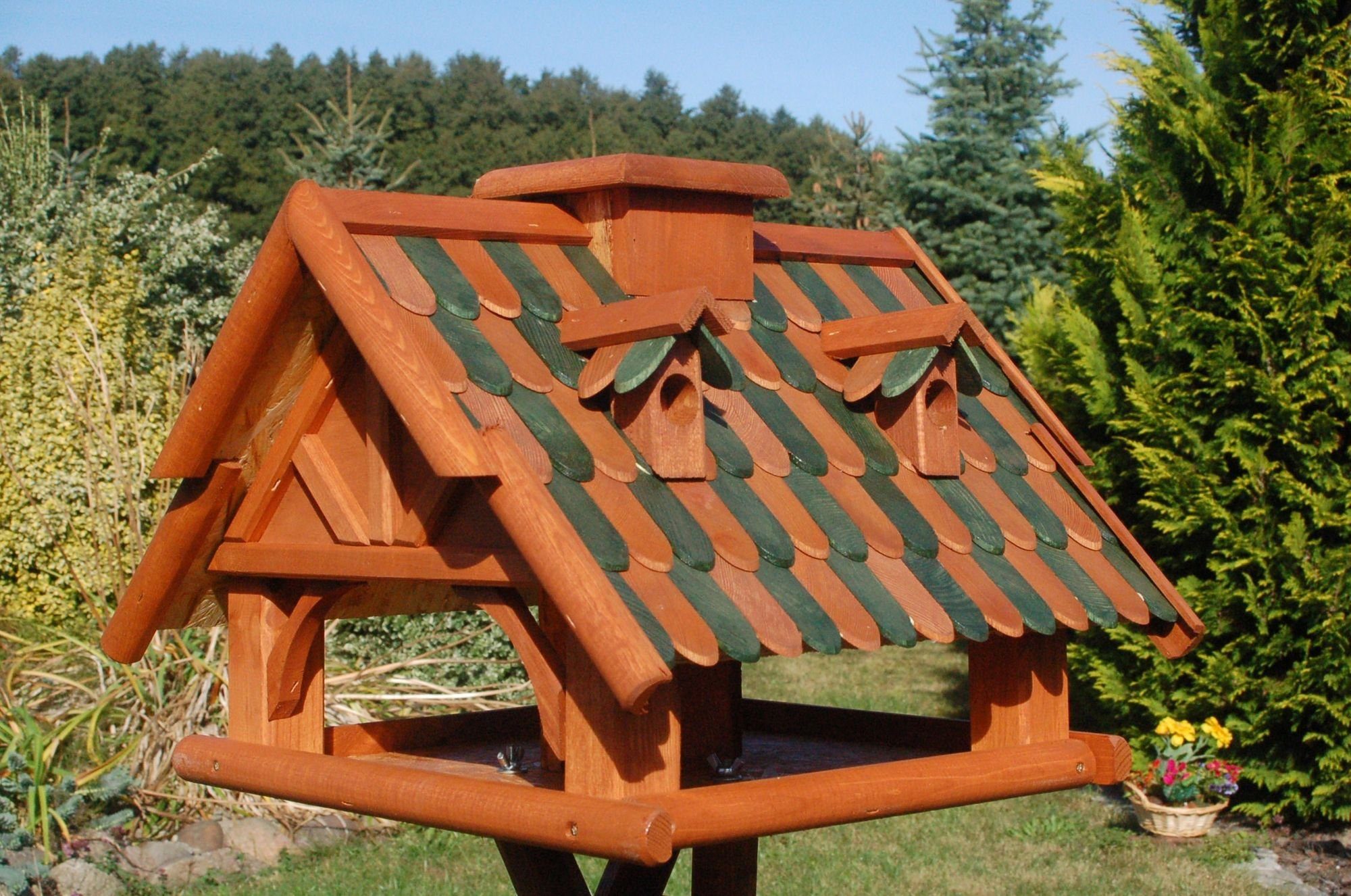 Vogelhaus Vogelhaus in versch. Farben und Solarbeleuchtung V19