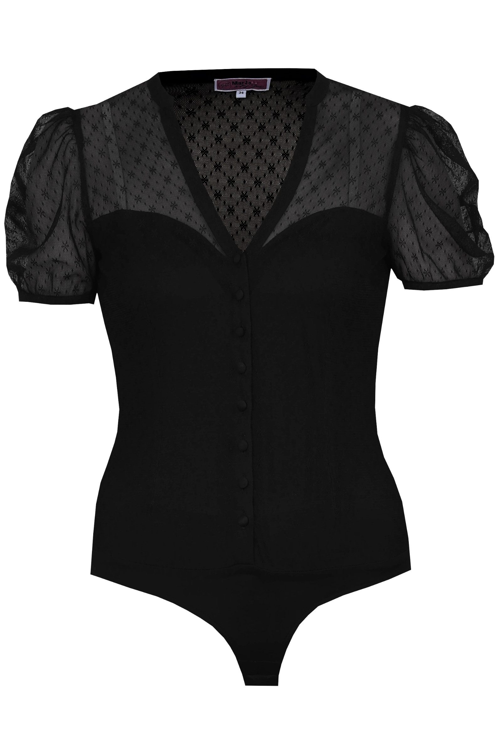 MarJo Blusenbody Blusenbody - ENGELSBERG - schwarz
