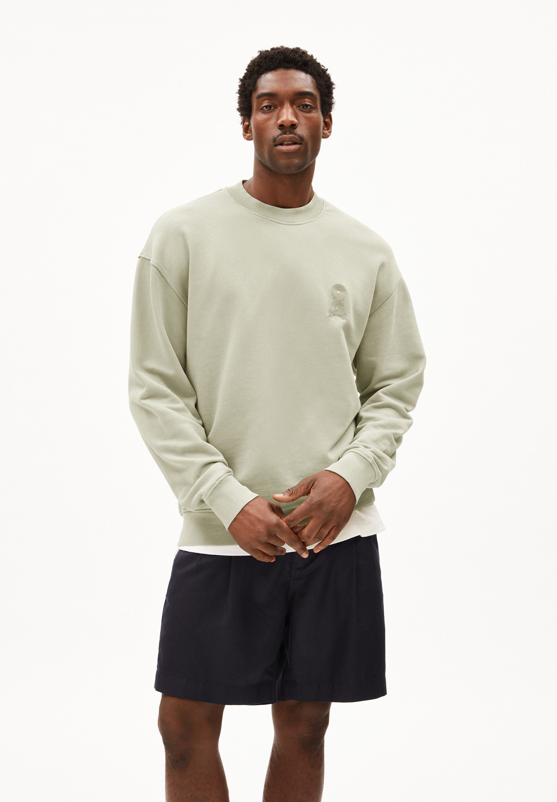 Armedangels Sweatshirt EMAAL CREWNECK GMT DYE Relaxed Fit