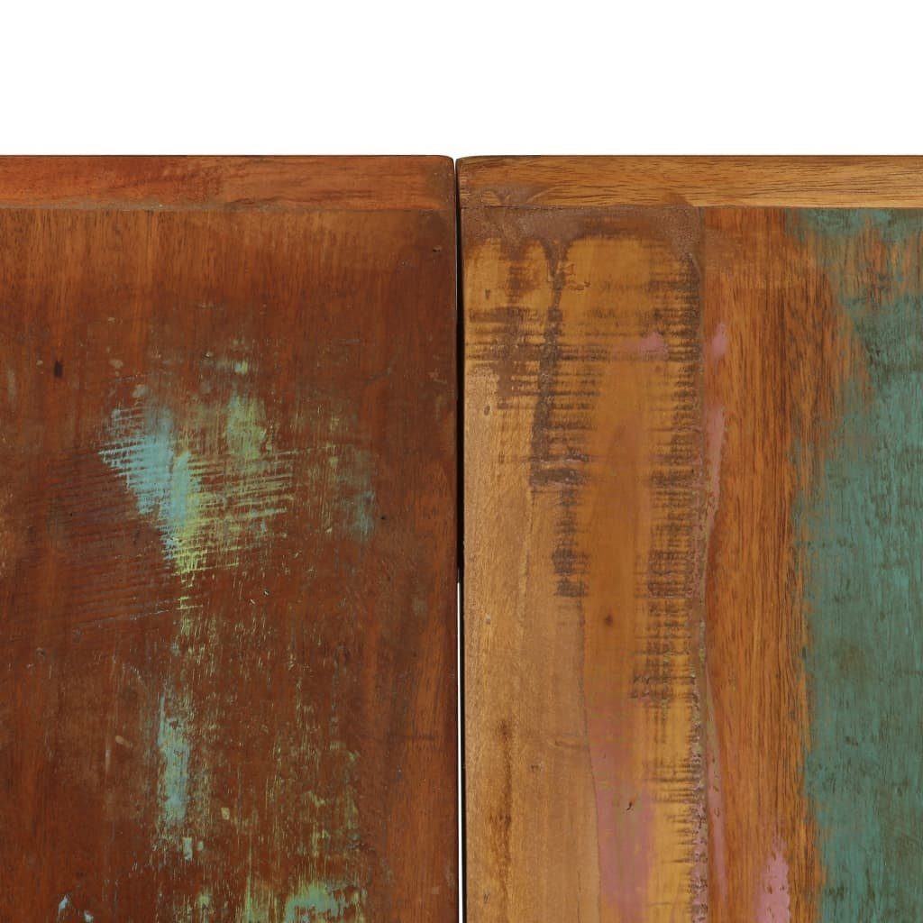 Massivholz, cm), schwarz Stahl möbelando aus Lauf-I Altholz, 70x75x140 in Esstisch (B/H/T: