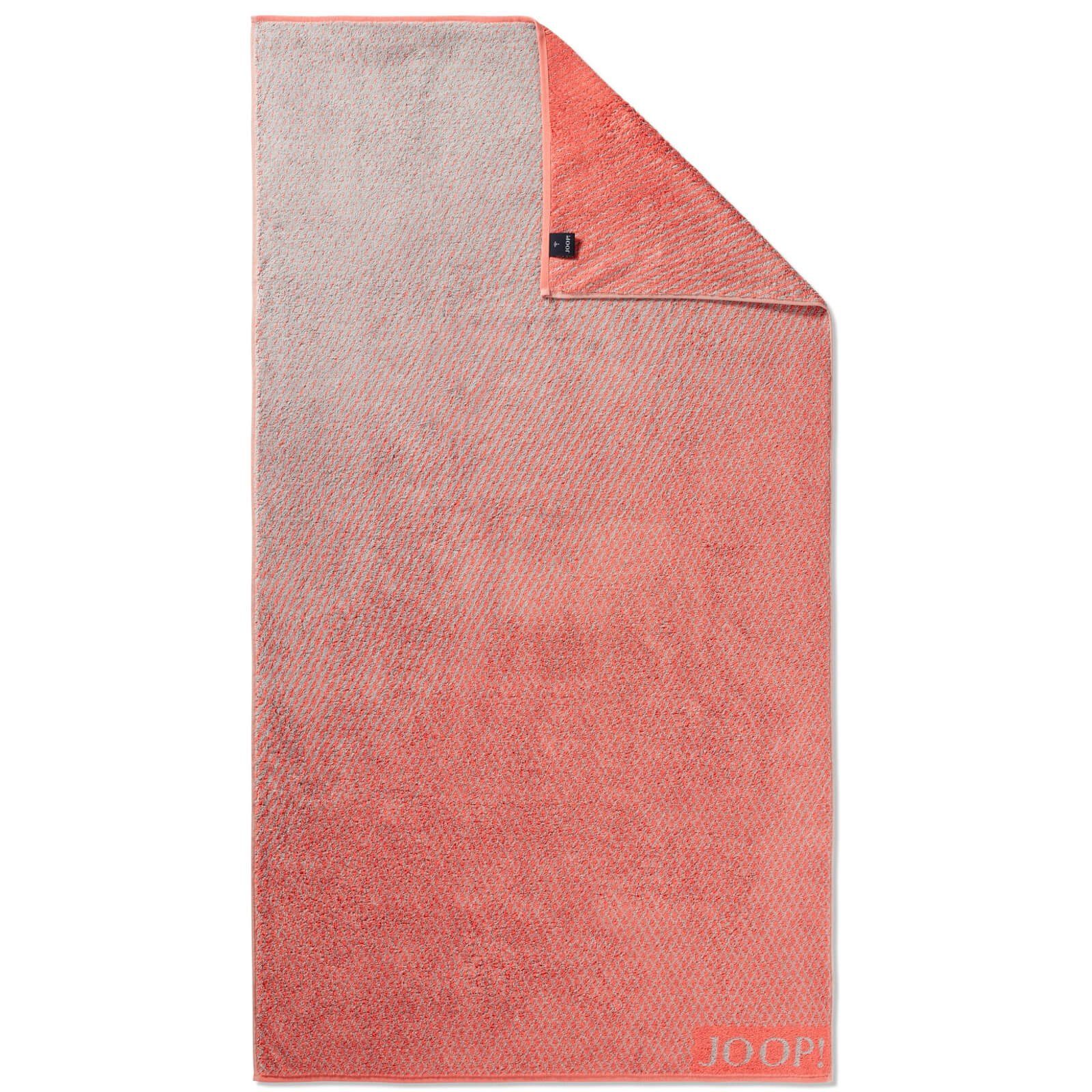 JOOP! Duschtuch Duschtuch Diamond Pattern Coral 1667 22, Walkfrottier (1-St), Rauten, Diamanten