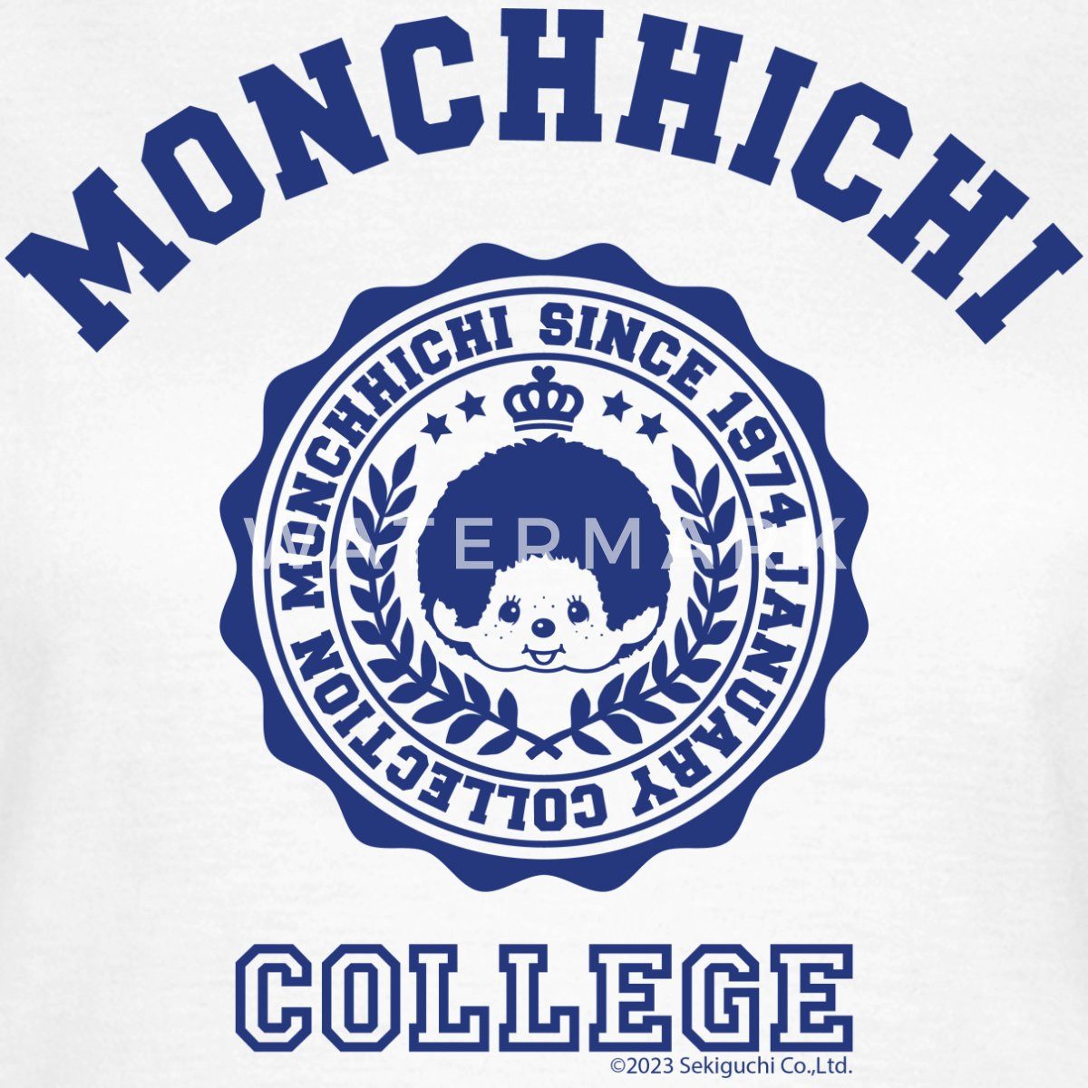 Spreadshirt T-Shirt Monchhichi College Blau Schule günstig online kaufen