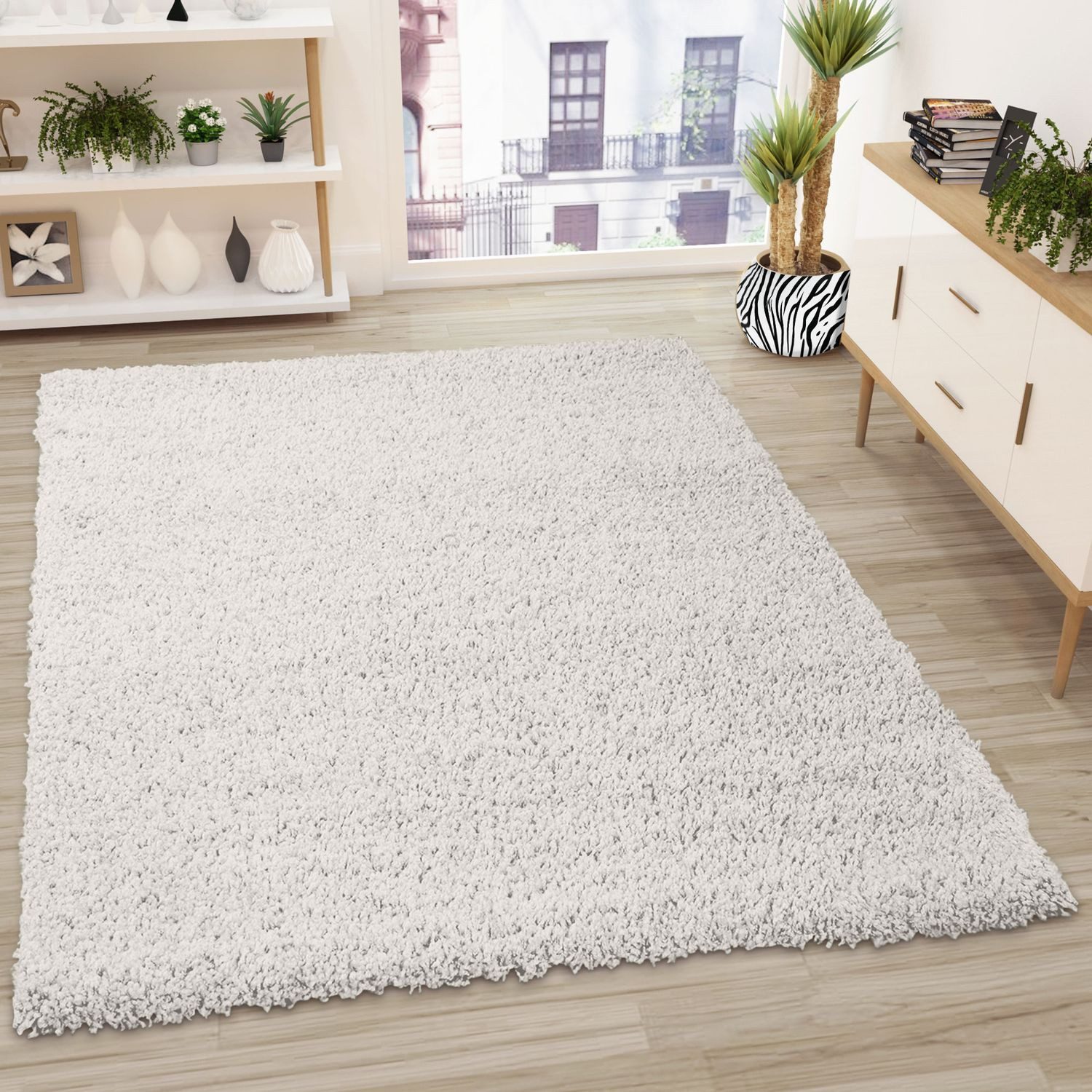 Vimoda Hochflor-Läufer Shaggy, Hochflor Teppich in 13 Uni Farben, Runde Tep günstig online kaufen