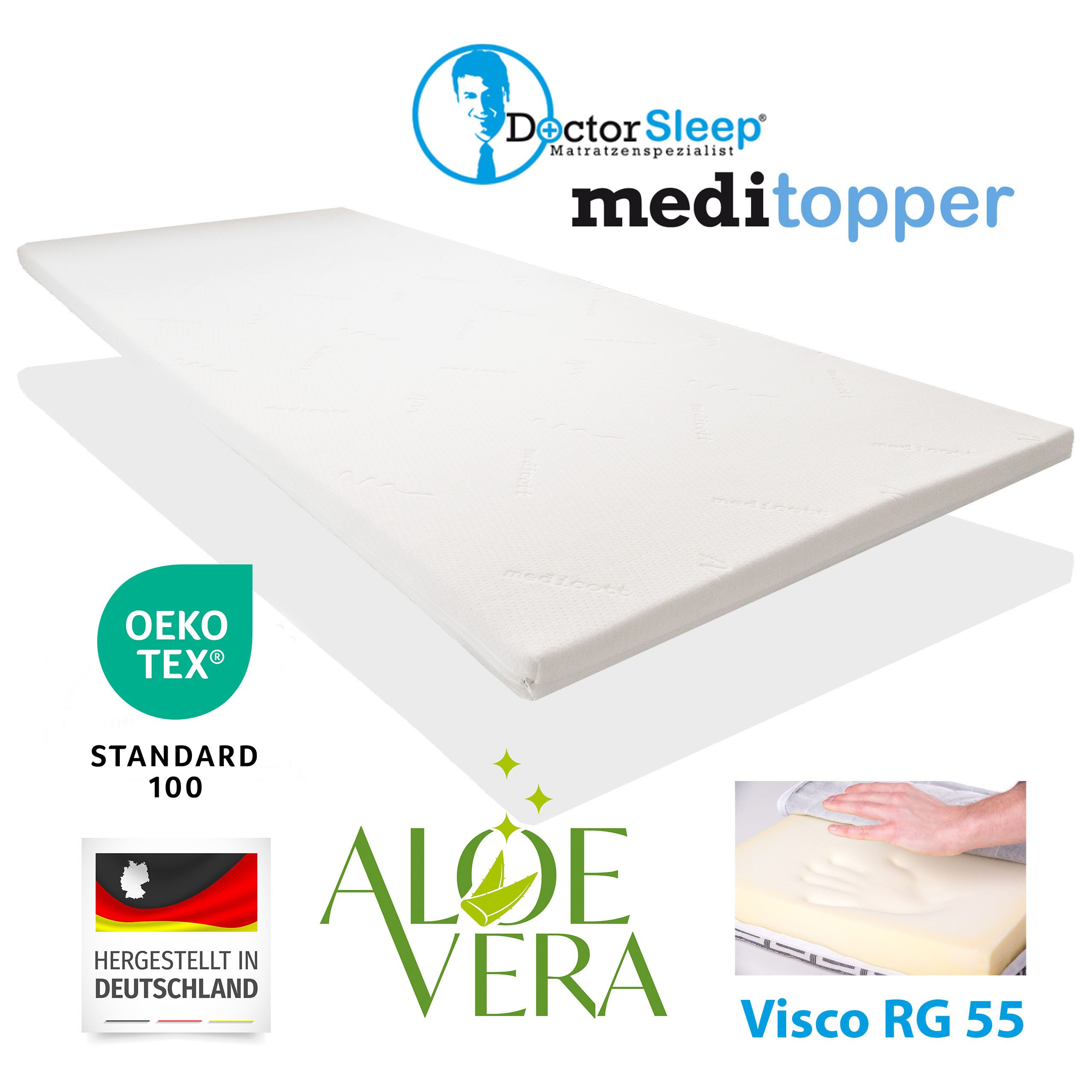 DoctorSleep, Topper Visco - Meditopper in 5 cm