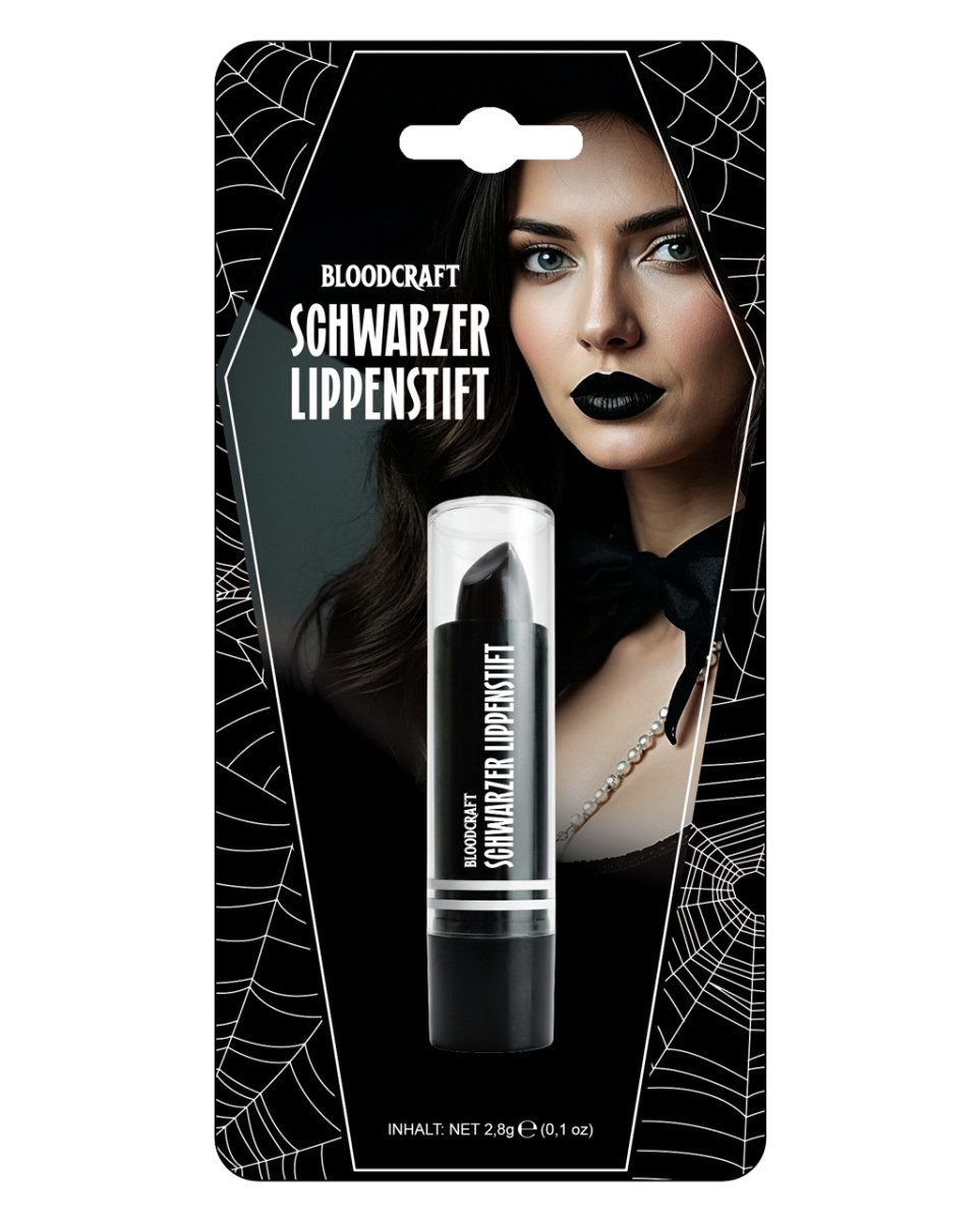 Horror-Shop Vampir-Kostüm Schwarzer Lippenstift Damen – Nocturna Noir Gothic