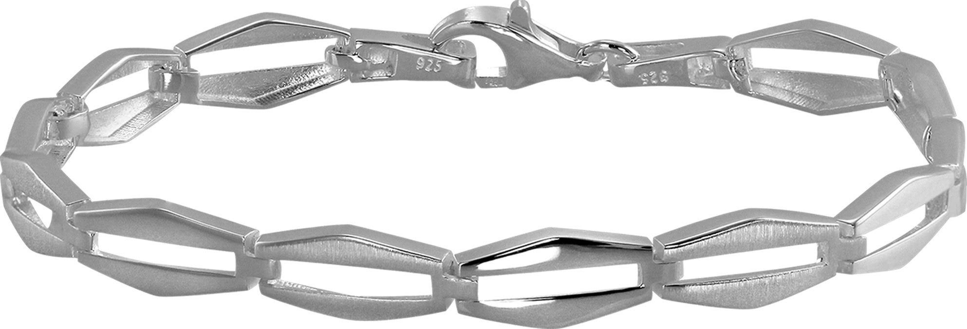SilberDream Silberarmband SilberDream Raute Armband 19,5cm Damen (Armband), Damen Armband (Raute) ca. 19,5cm, 925 Sterling Silber, Farbe: silber