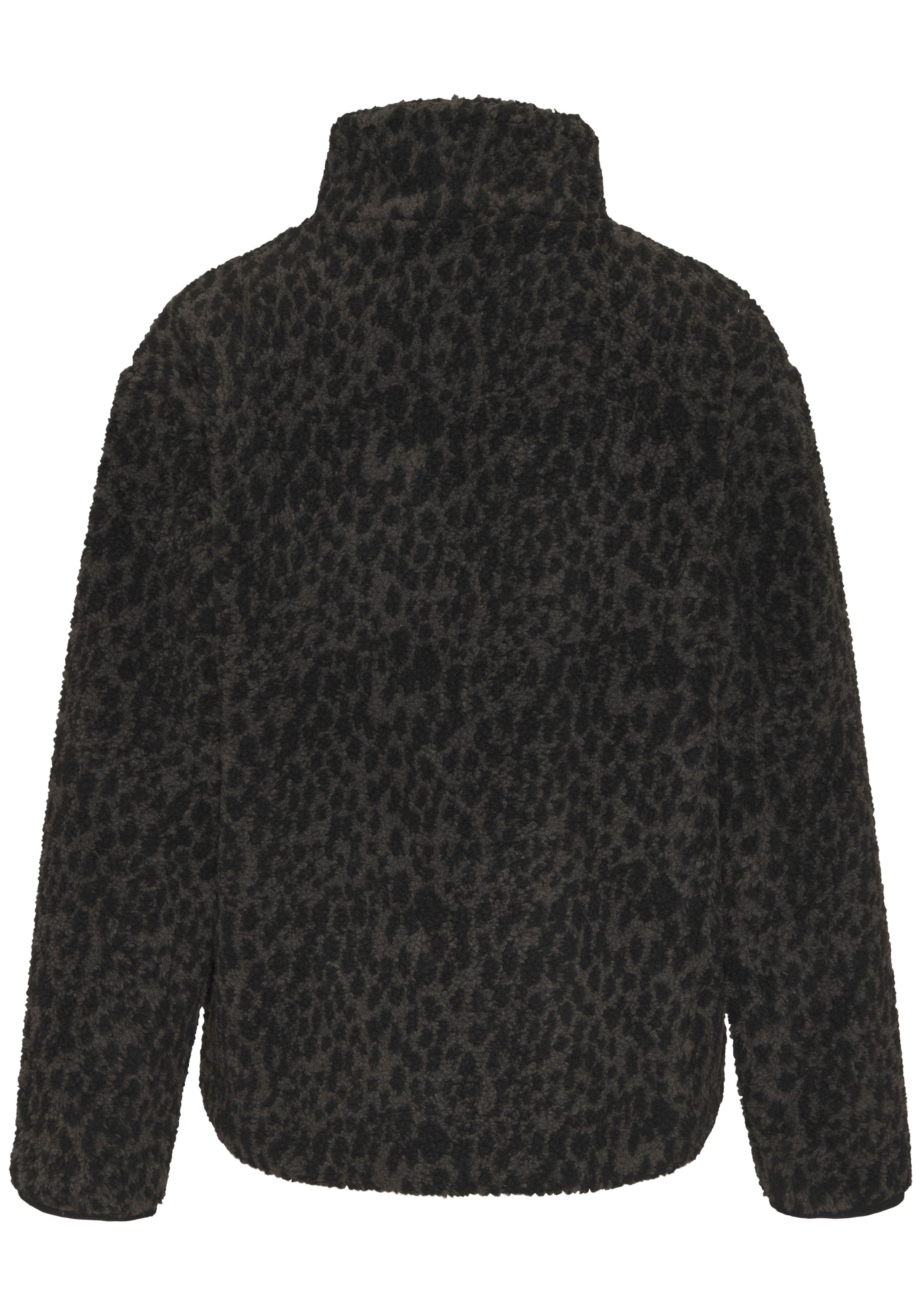 LASCANA Fleecejacke mit elegantem Leo-Muster – Bild 3 von 5
