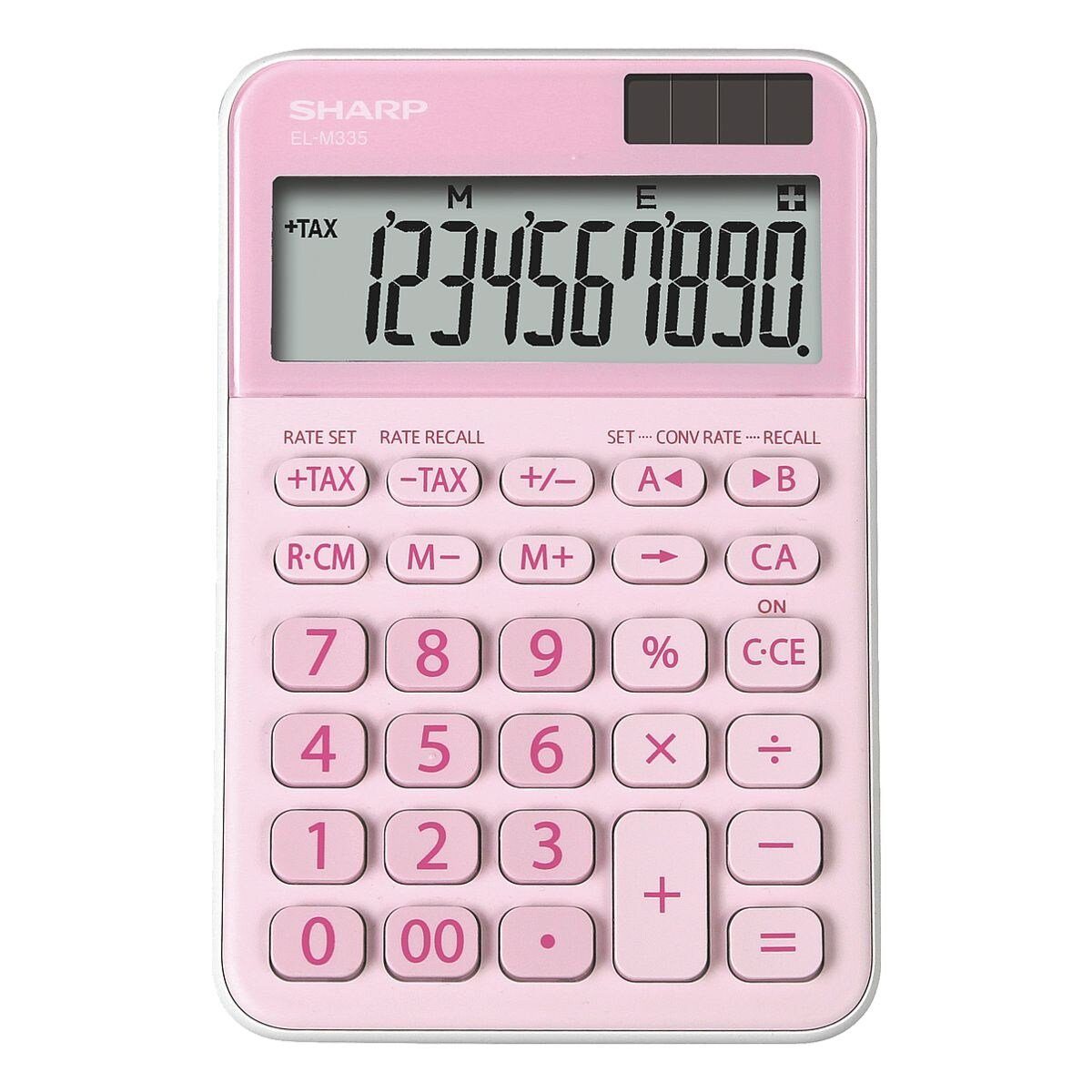 Sharp Taschenrechner EL-M335, mit angewinkeltem Display, 10-stellig