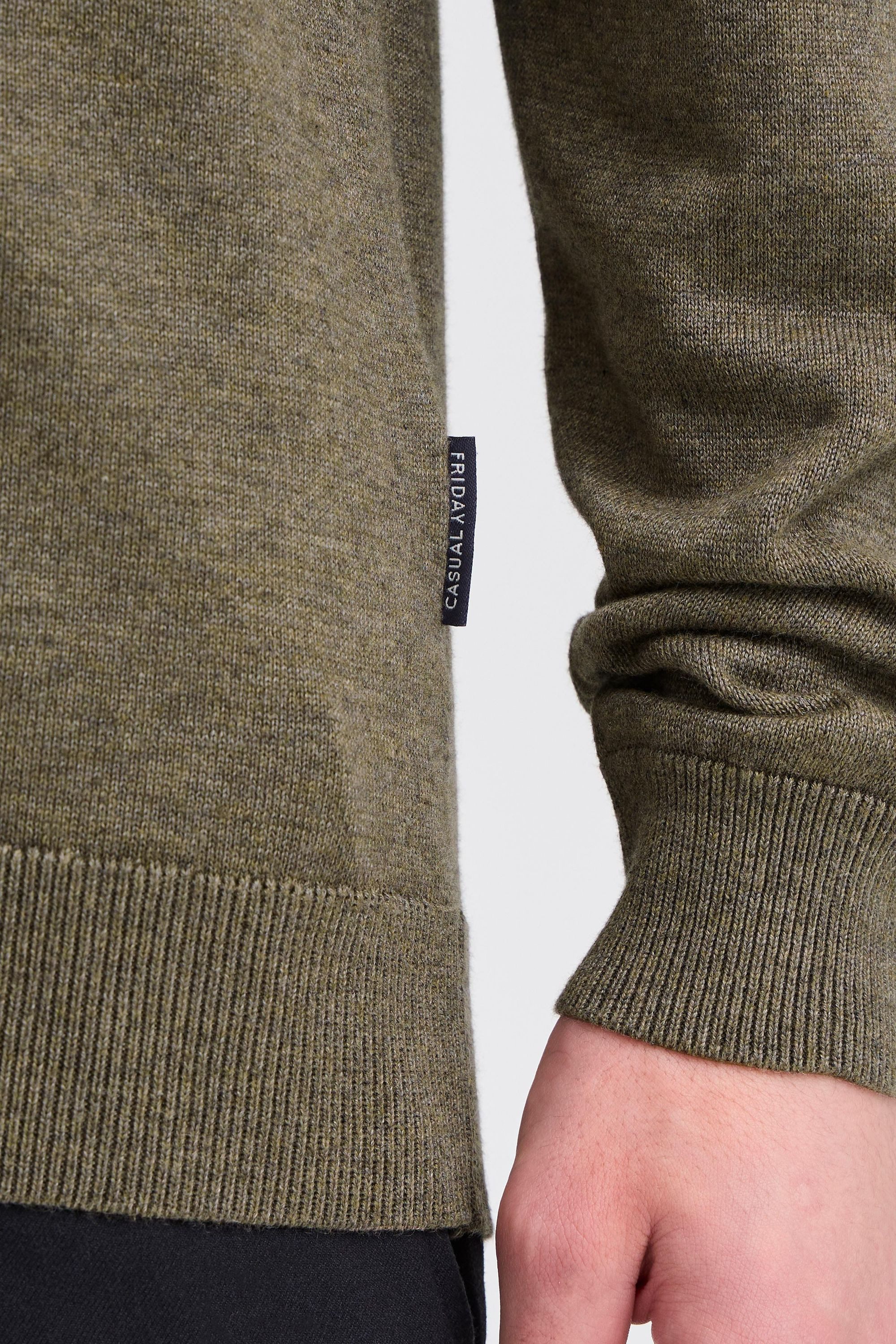 Casual Friday Strickpullover CFBells Basic Rundhals Pullover